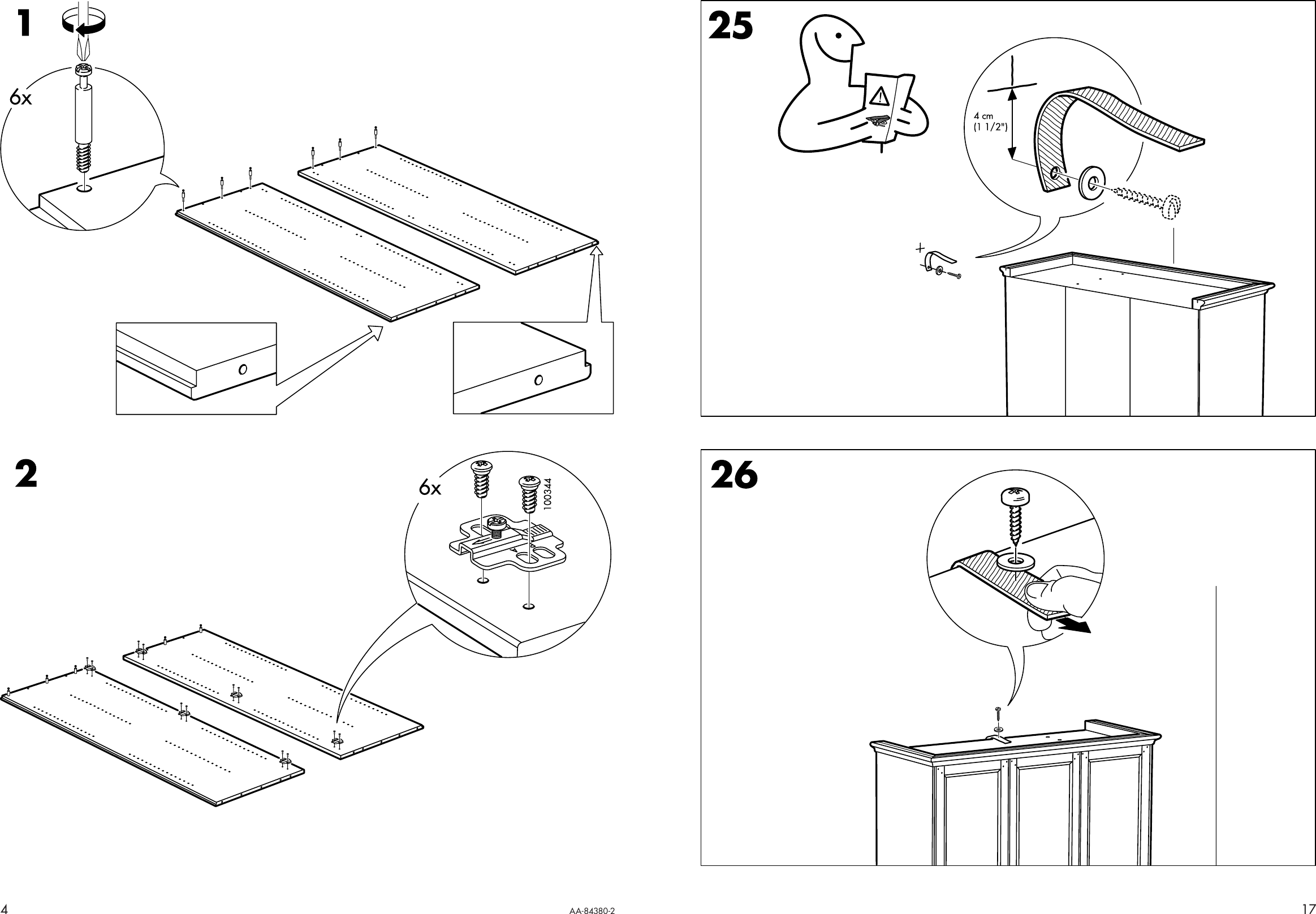 Page 4 of 10 - Ikea Ikea-Leksvik-Wardrobe-W-3Doors-Assembly-Instruction-2  Ikea-leksvik-wardrobe-w-3doors-assembly-instruction