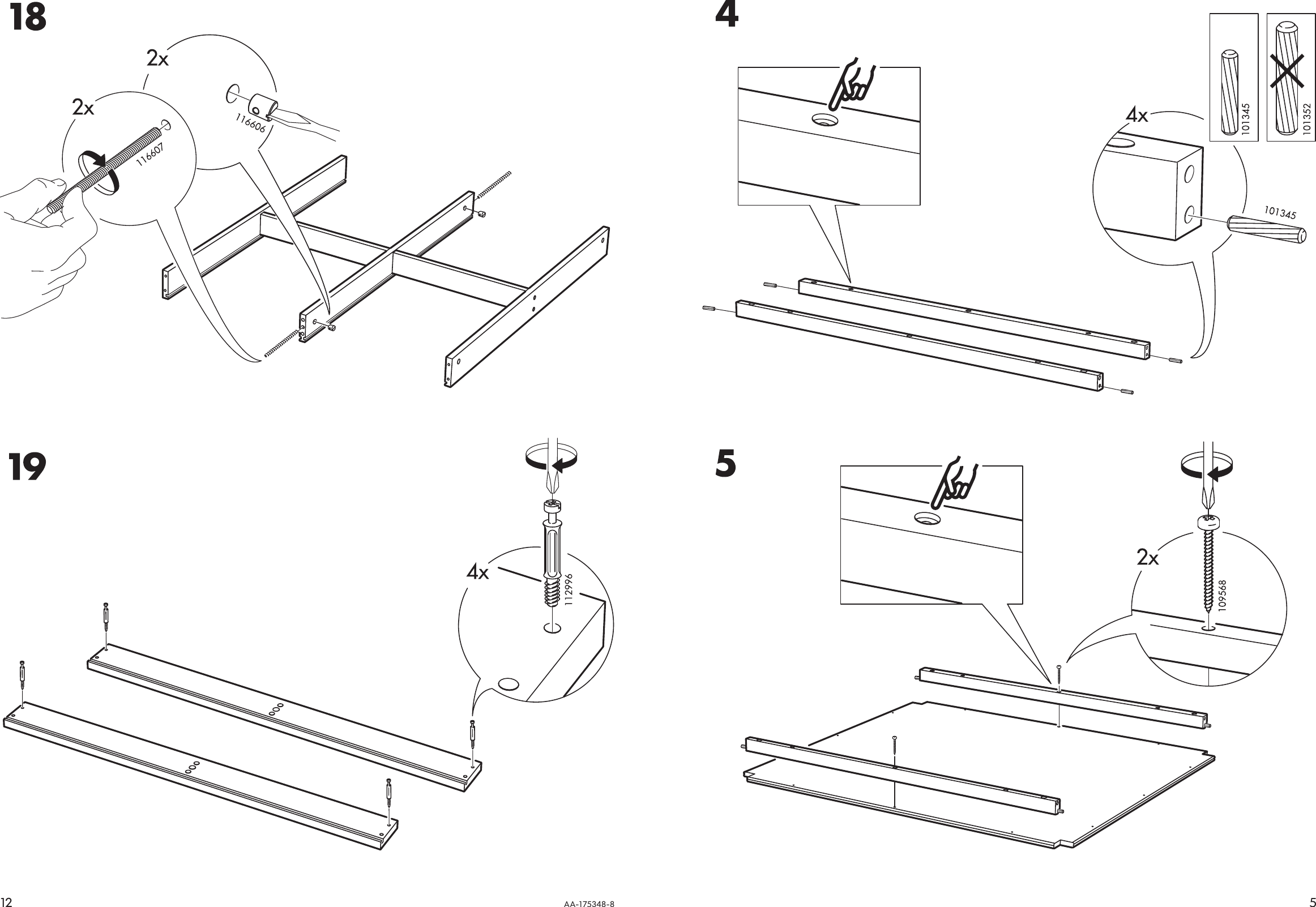 Page 5 of 8 - Ikea Ikea-Liatorp-Coffee-Table-37X37-Assembly-Instruction