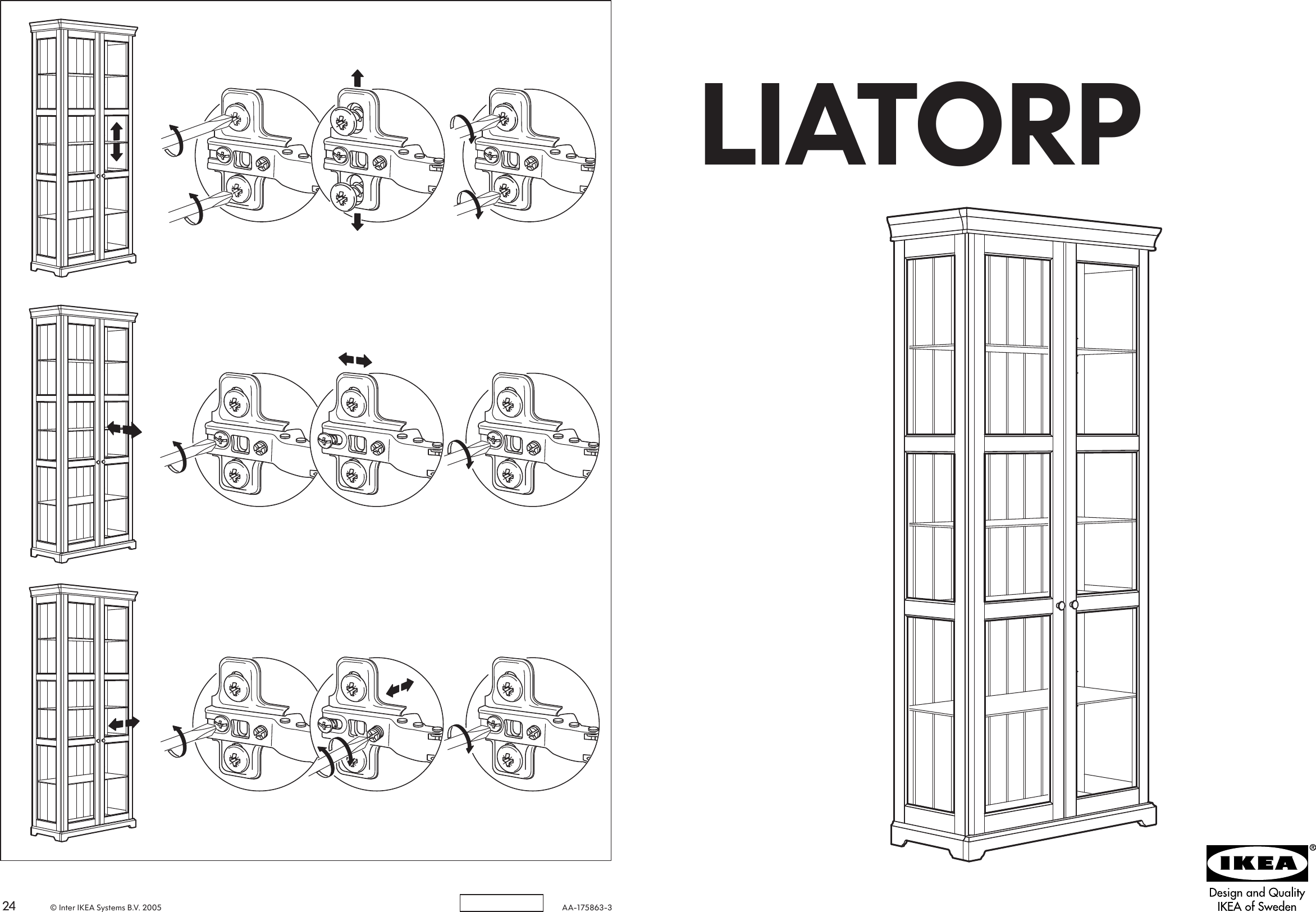 Ikea Liatorp Bookcase With Glass Doors Assembly Instructions Glass Door Ideas