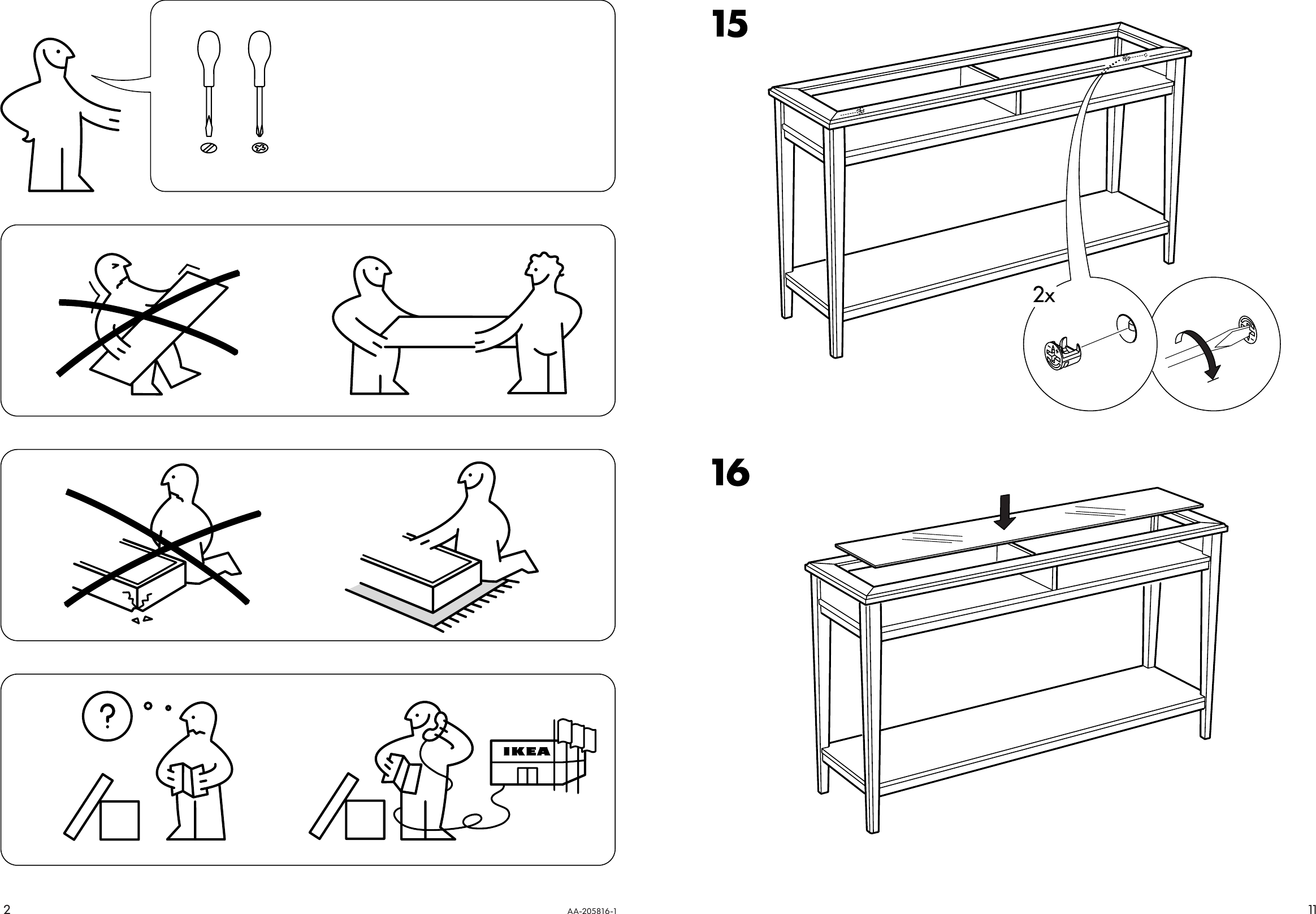 Ikea Liatorp Sofa Table 52x15 Assembly, Liatorp Sofa Table Instructions