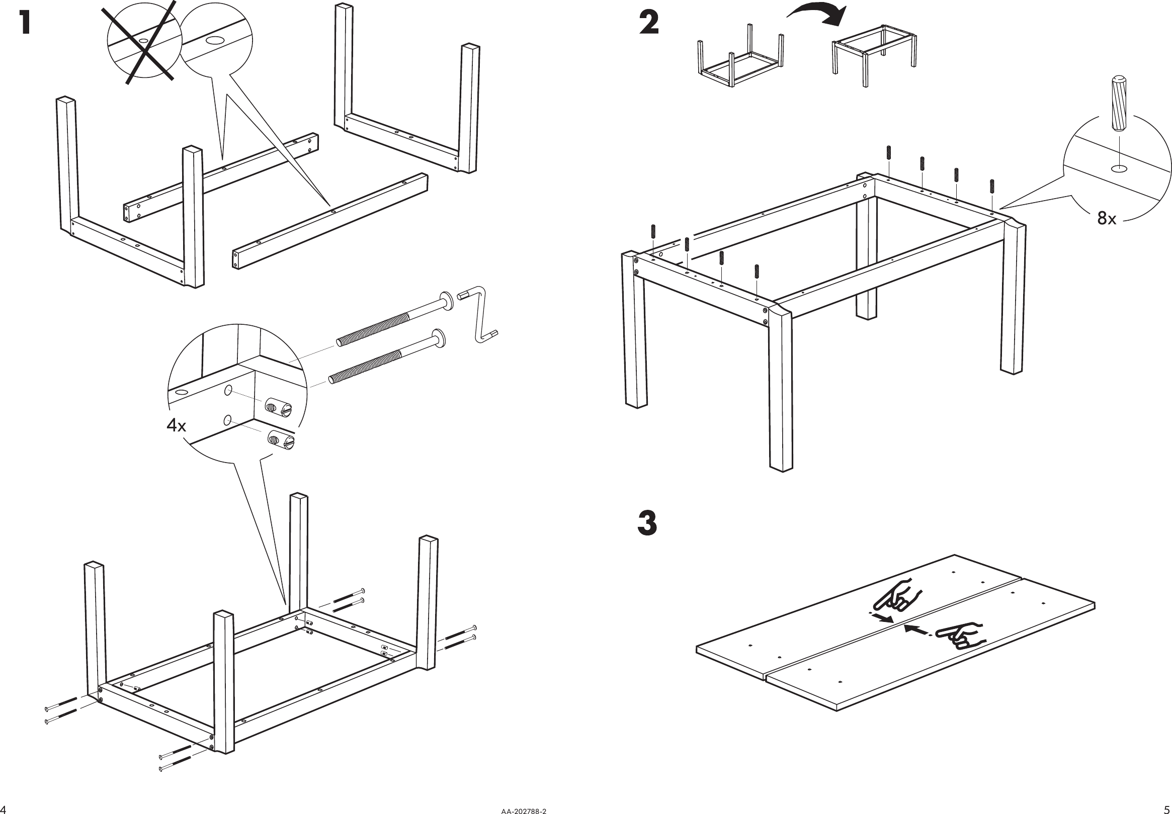Page 4 of 4 - Ikea Ikea-Liden-Coffee-Table-43-1-4X23-5-8-Assembly-Instruction