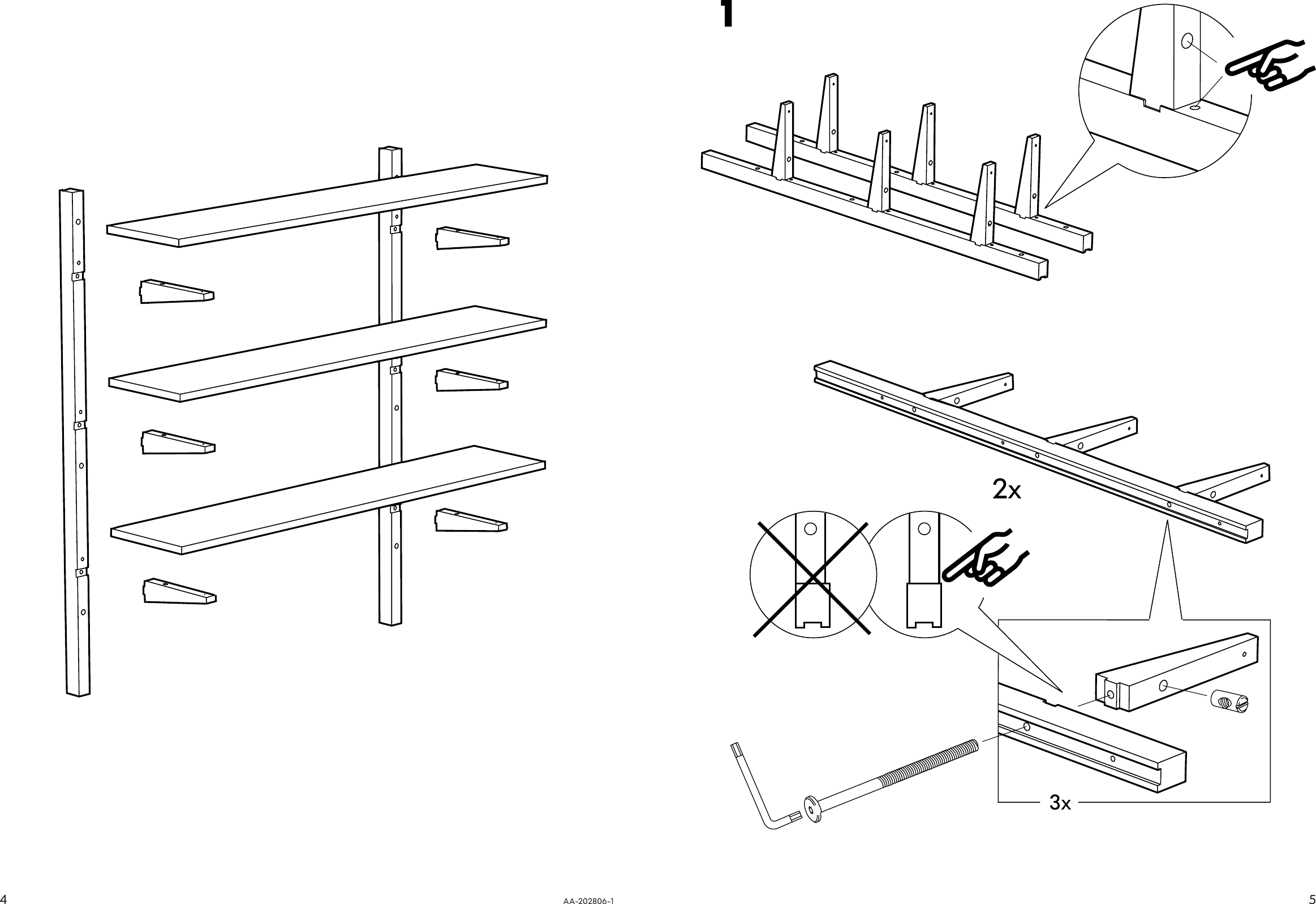 Page 4 of 4 - Ikea Ikea-Liden-Wall-Shelf-Unit-47X47-Assembly-Instruction