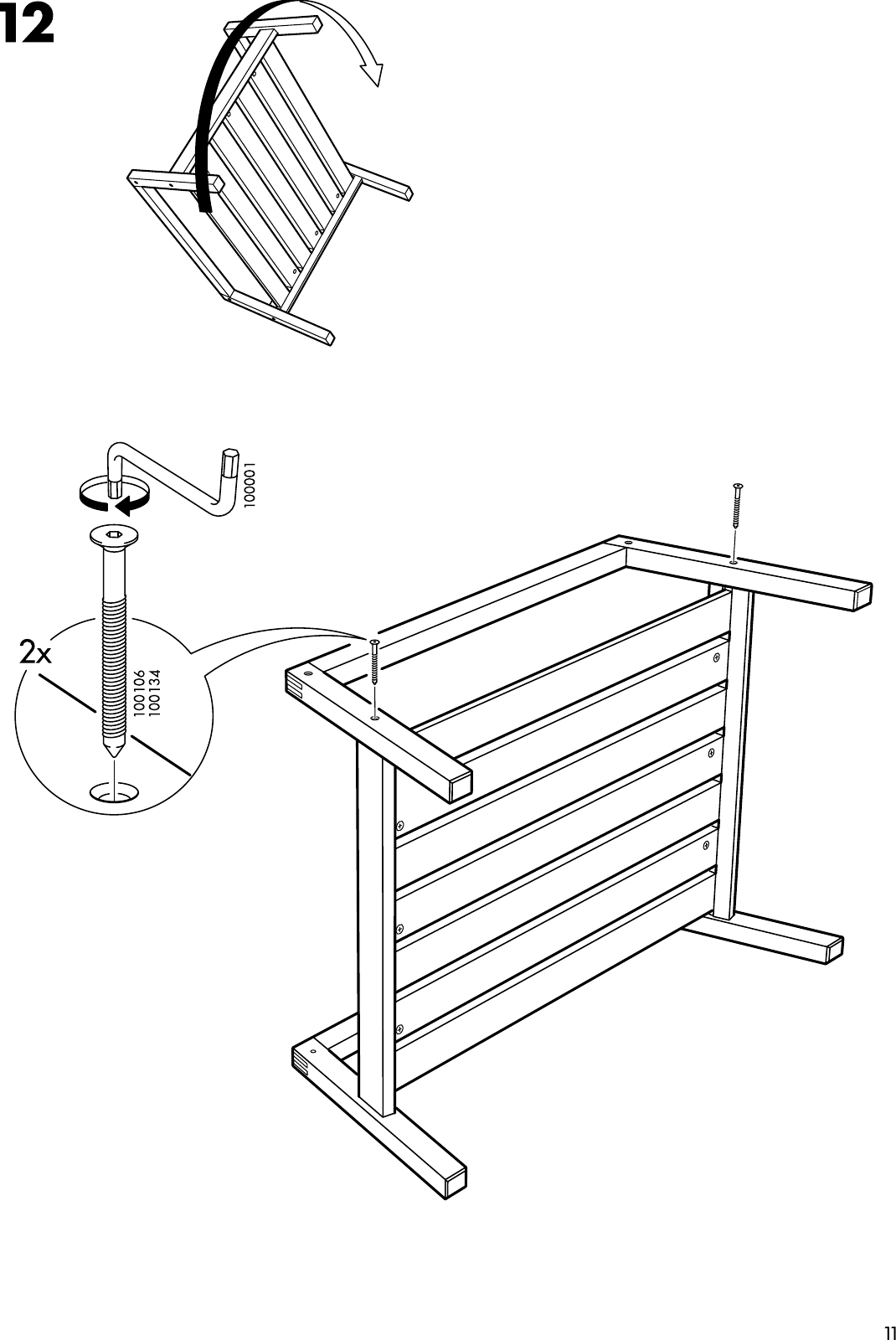 Page 11 of 12 - Ikea Ikea-Lillberg-Coffee-Table-Assembly-Instruction