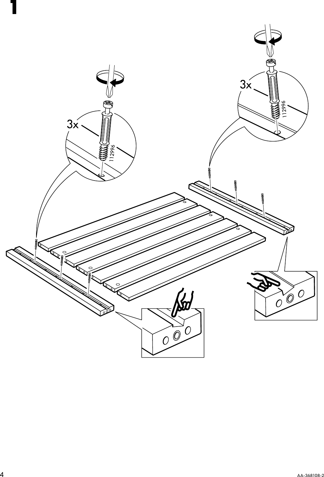 Page 4 of 12 - Ikea Ikea-Lillberg-Coffee-Table-Assembly-Instruction