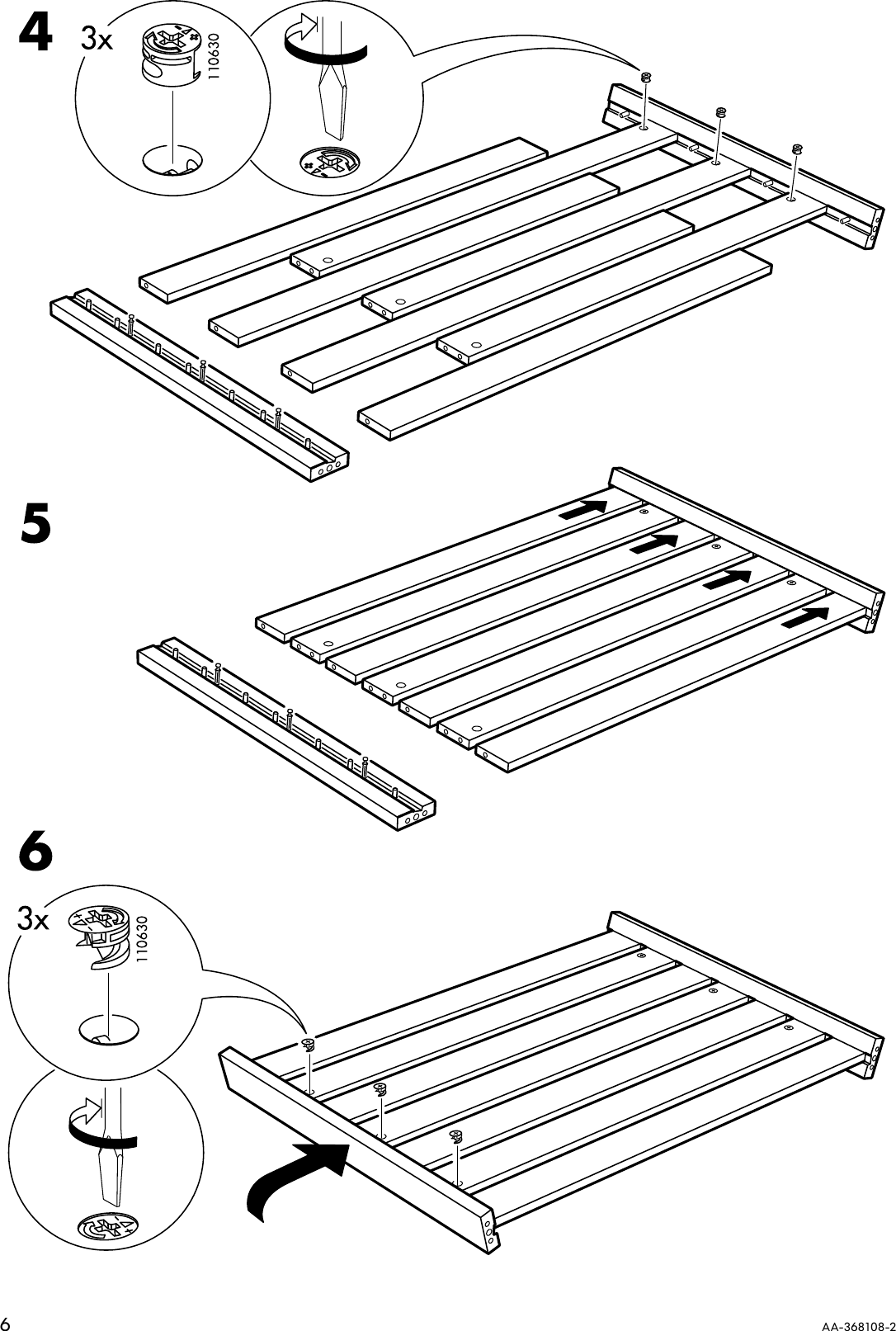 Page 6 of 12 - Ikea Ikea-Lillberg-Coffee-Table-Assembly-Instruction