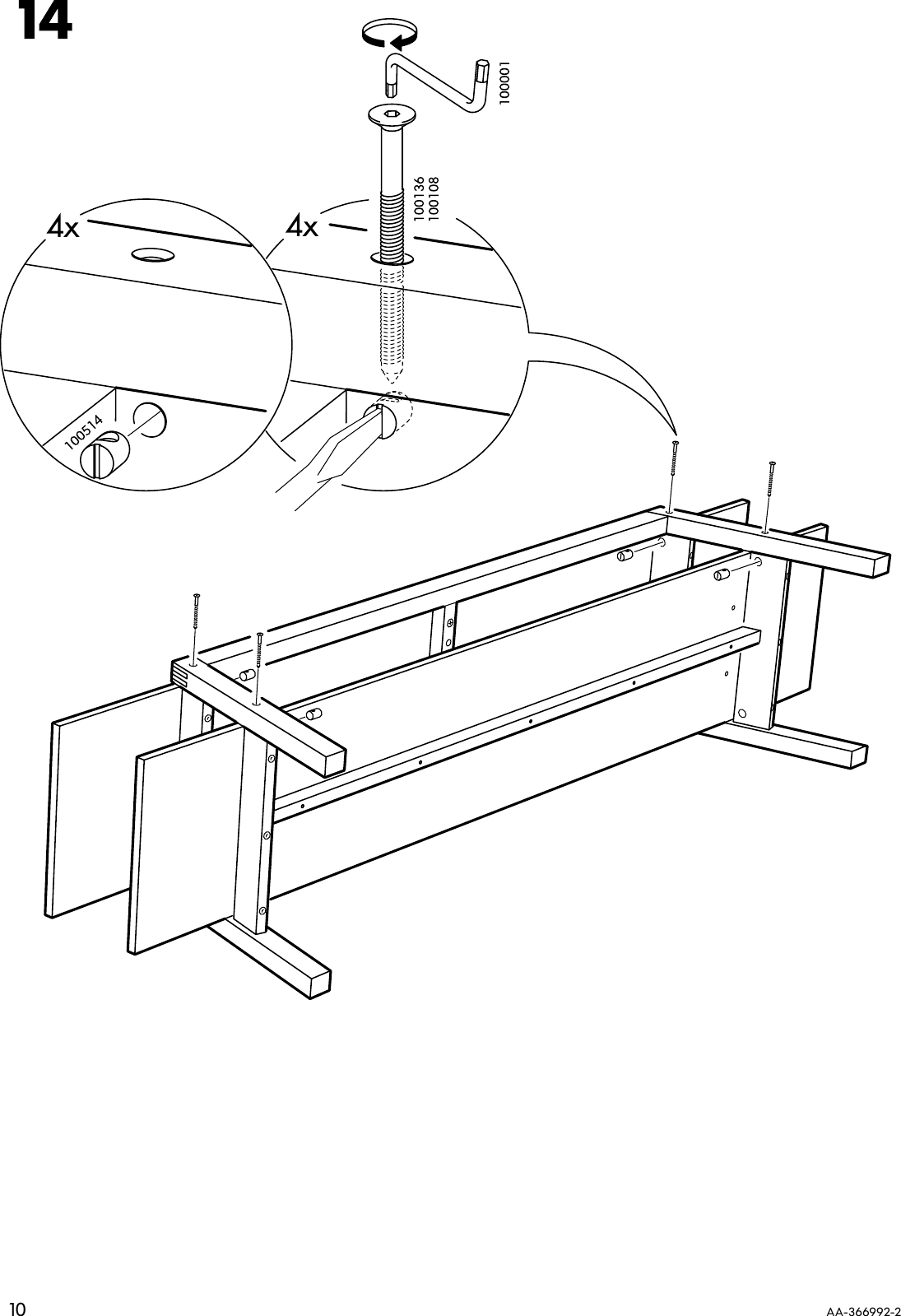 Page 10 of 12 - Ikea Ikea-Lillberg-Tv-Unit-Assembly-Instruction