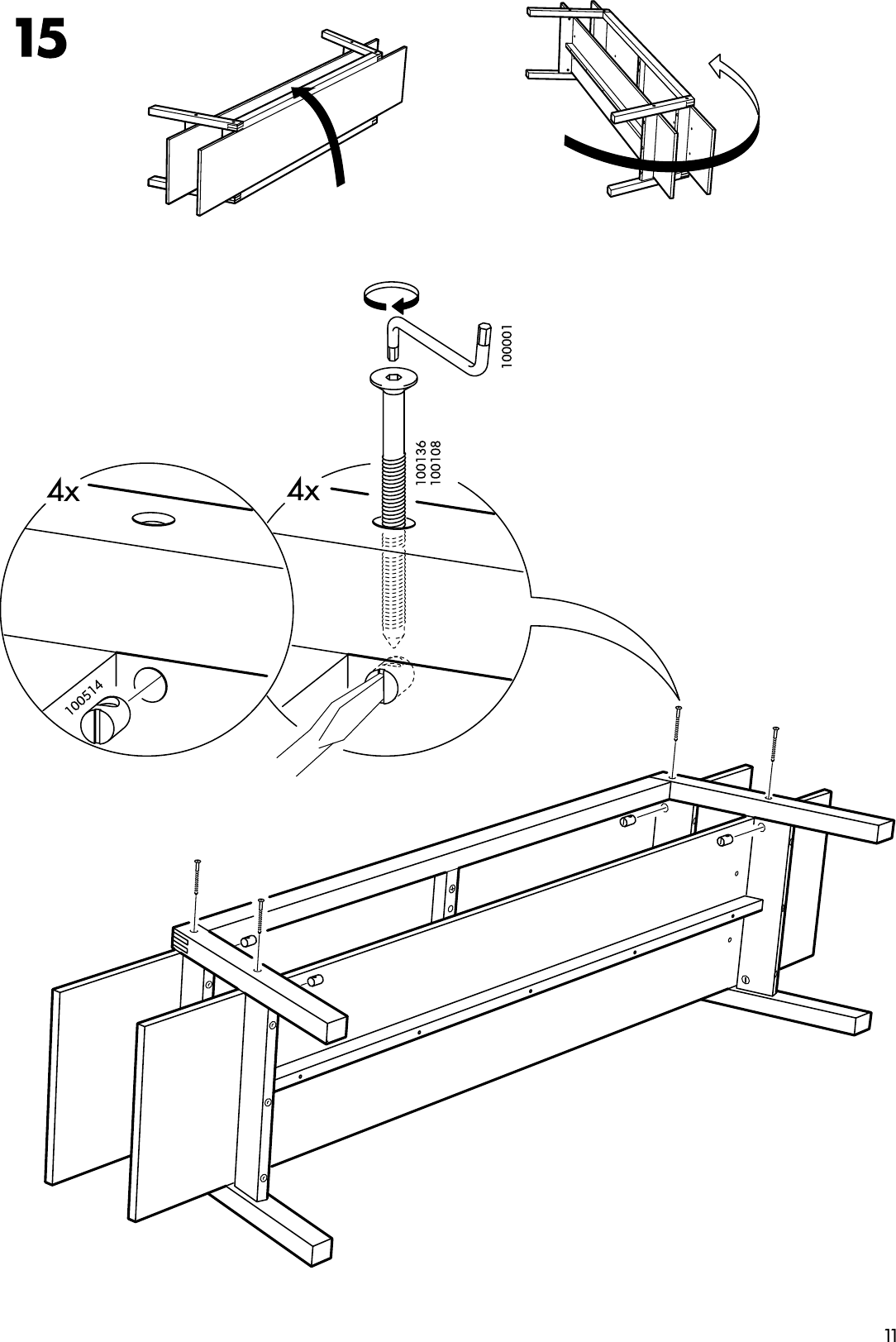 Page 11 of 12 - Ikea Ikea-Lillberg-Tv-Unit-Assembly-Instruction
