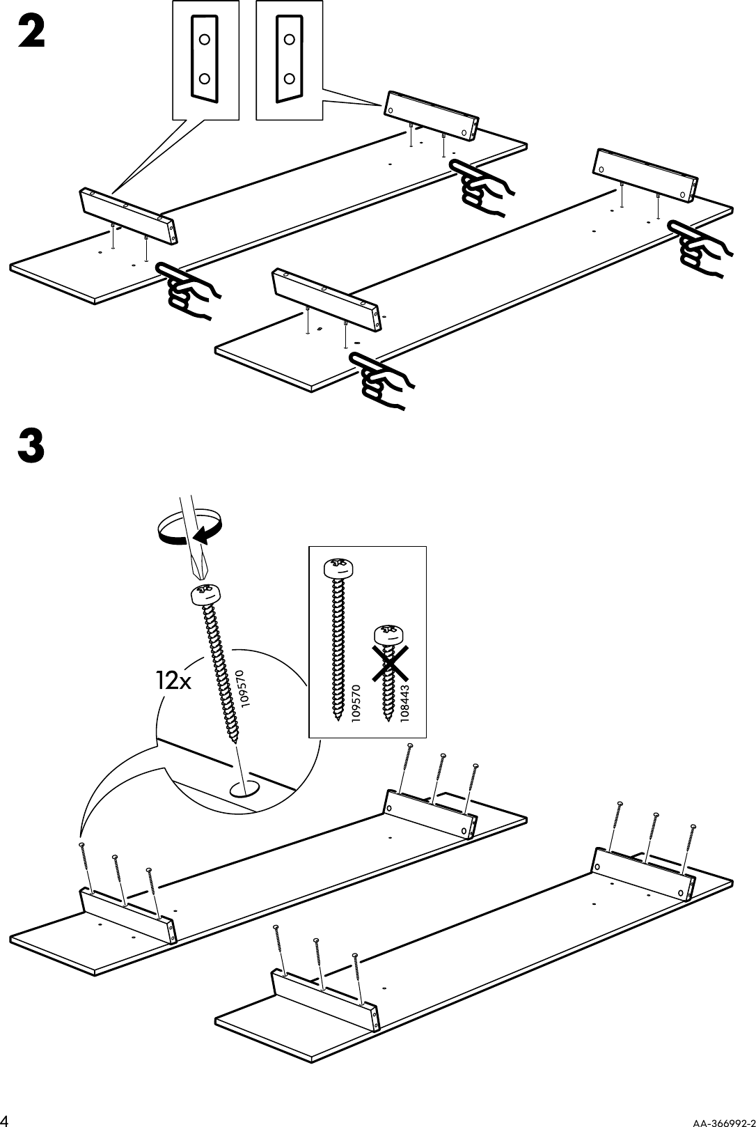 Page 4 of 12 - Ikea Ikea-Lillberg-Tv-Unit-Assembly-Instruction