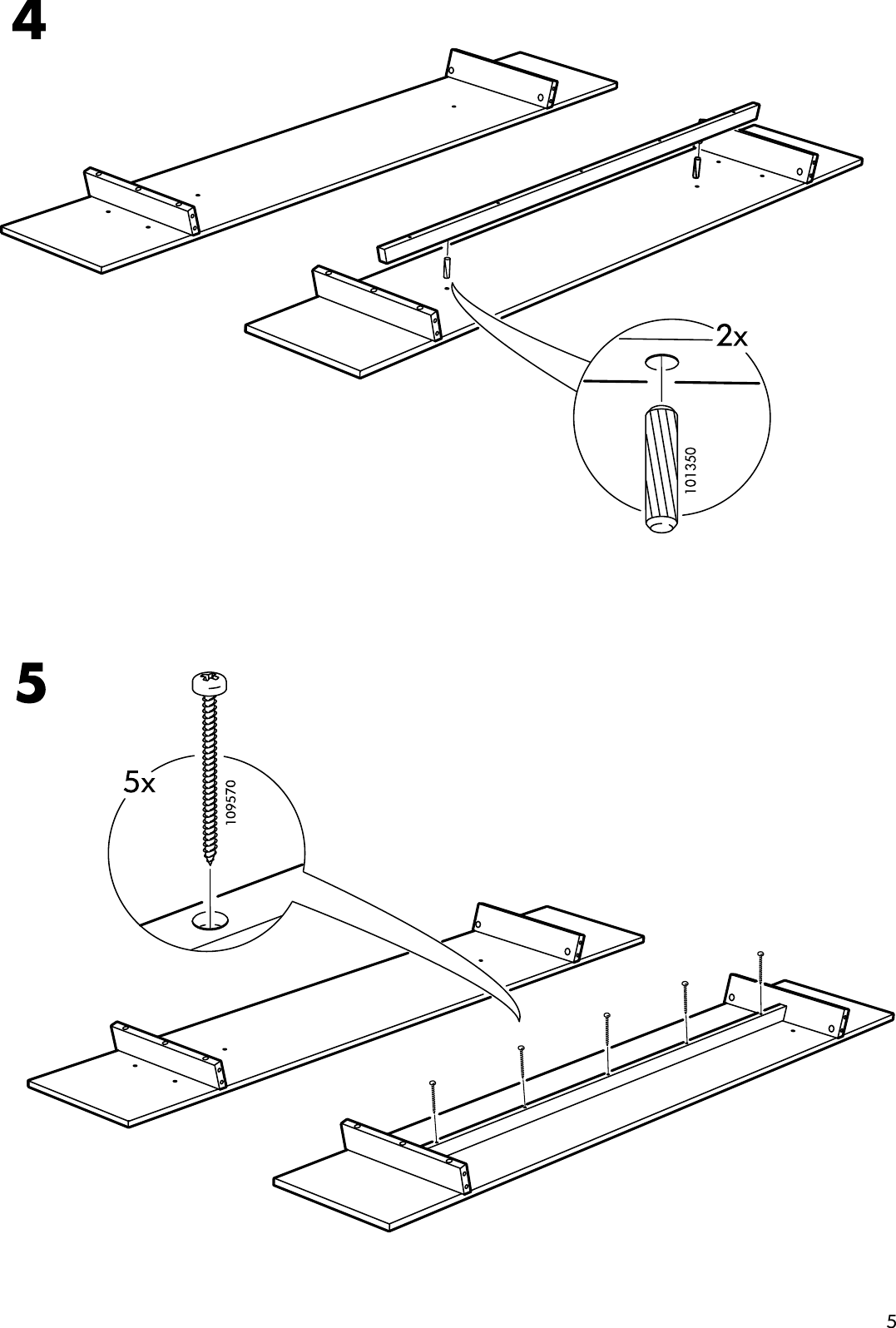 Page 5 of 12 - Ikea Ikea-Lillberg-Tv-Unit-Assembly-Instruction