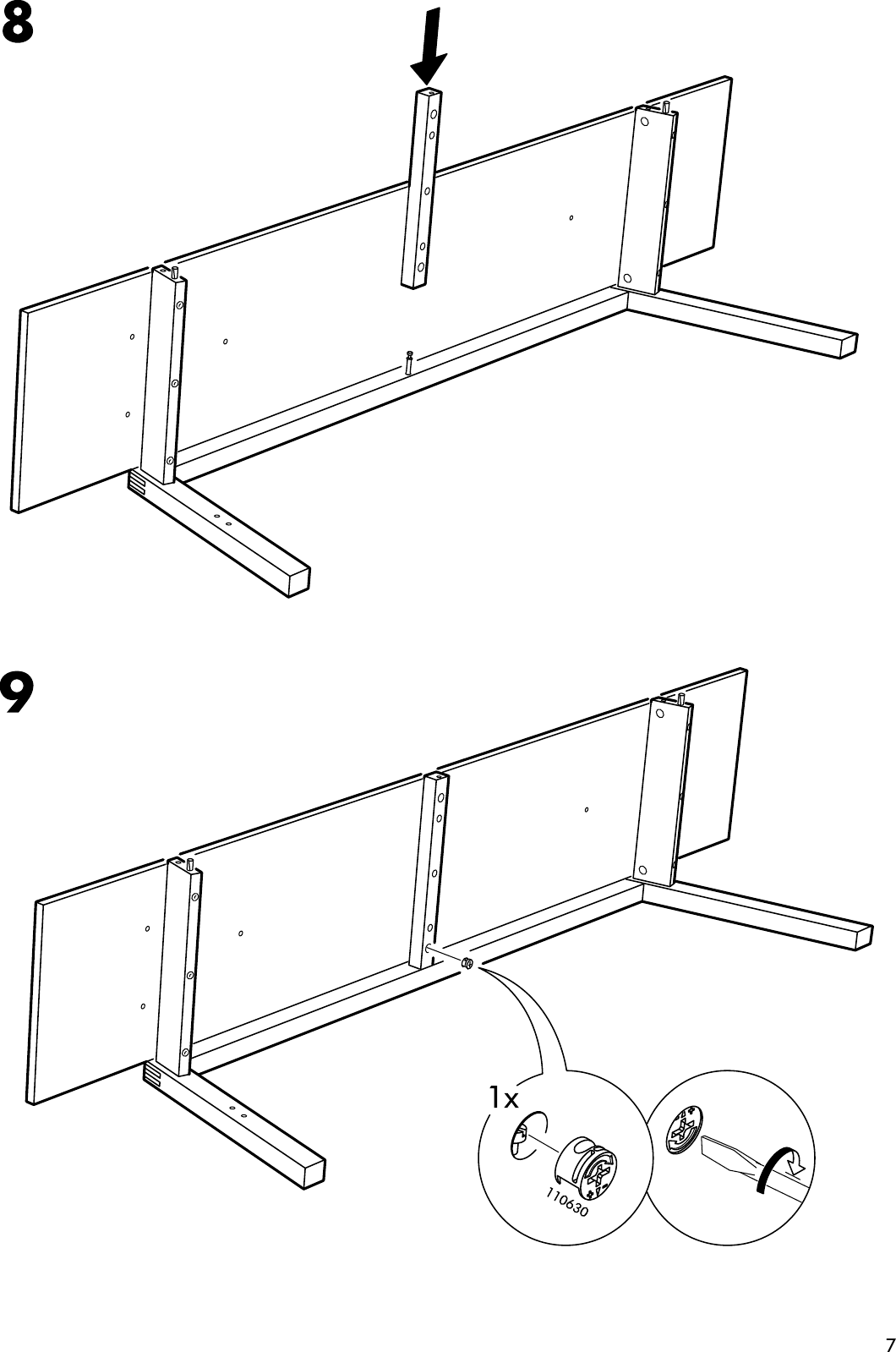 Page 7 of 12 - Ikea Ikea-Lillberg-Tv-Unit-Assembly-Instruction