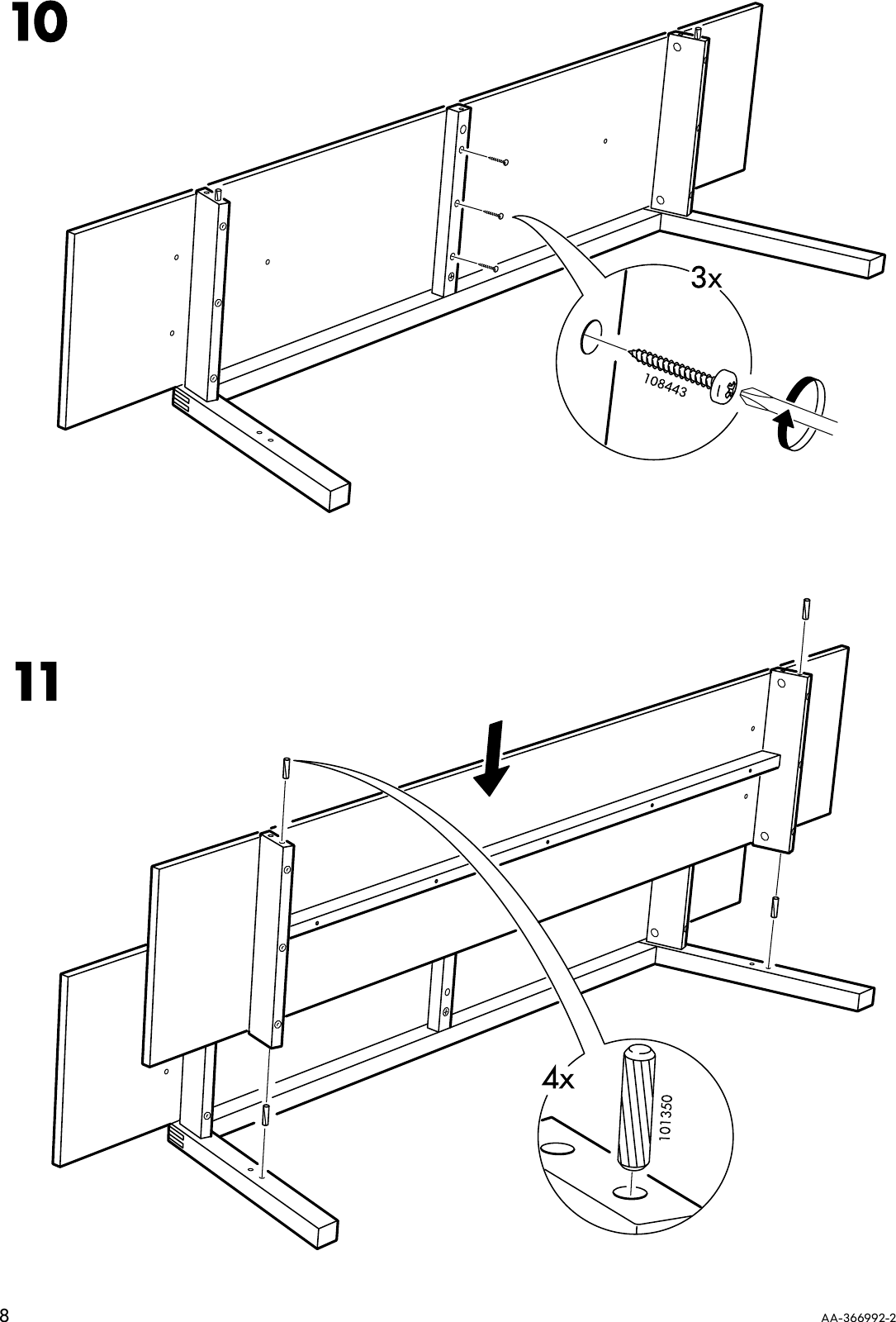 Page 8 of 12 - Ikea Ikea-Lillberg-Tv-Unit-Assembly-Instruction