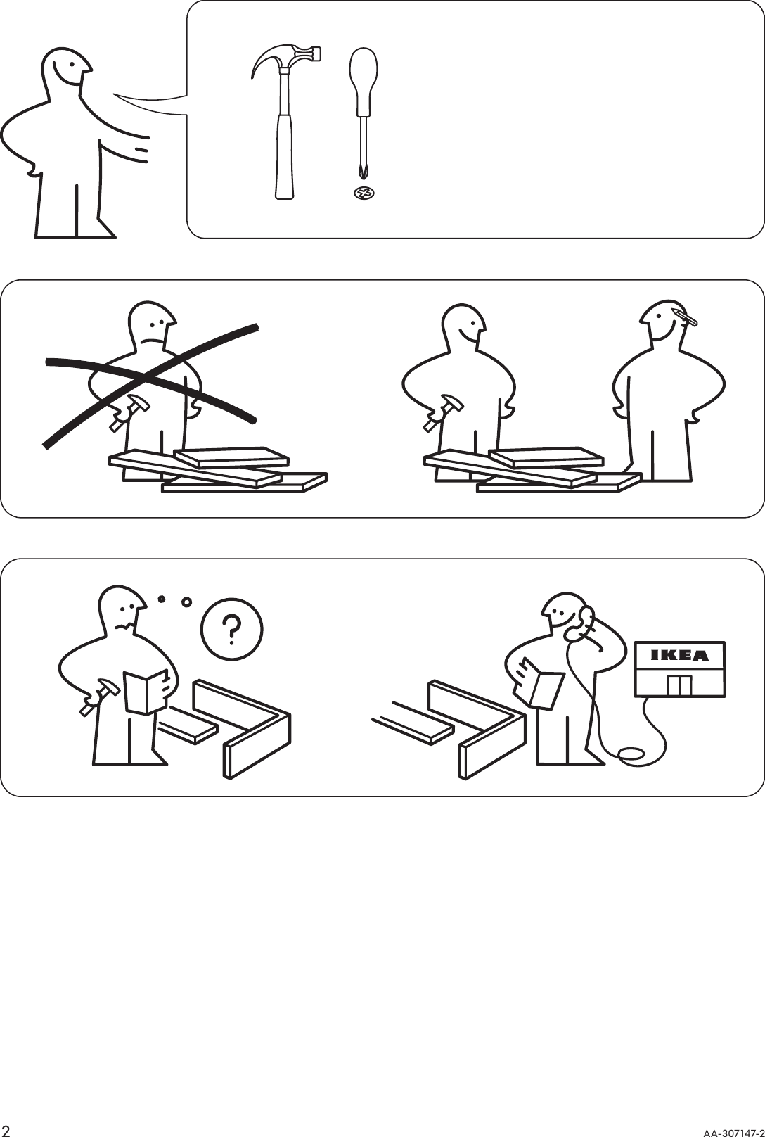 Page 2 of 8 - Ikea Ikea-Lillesand-Bed-Frame-Full-Queen-King-Assembly-Instruction