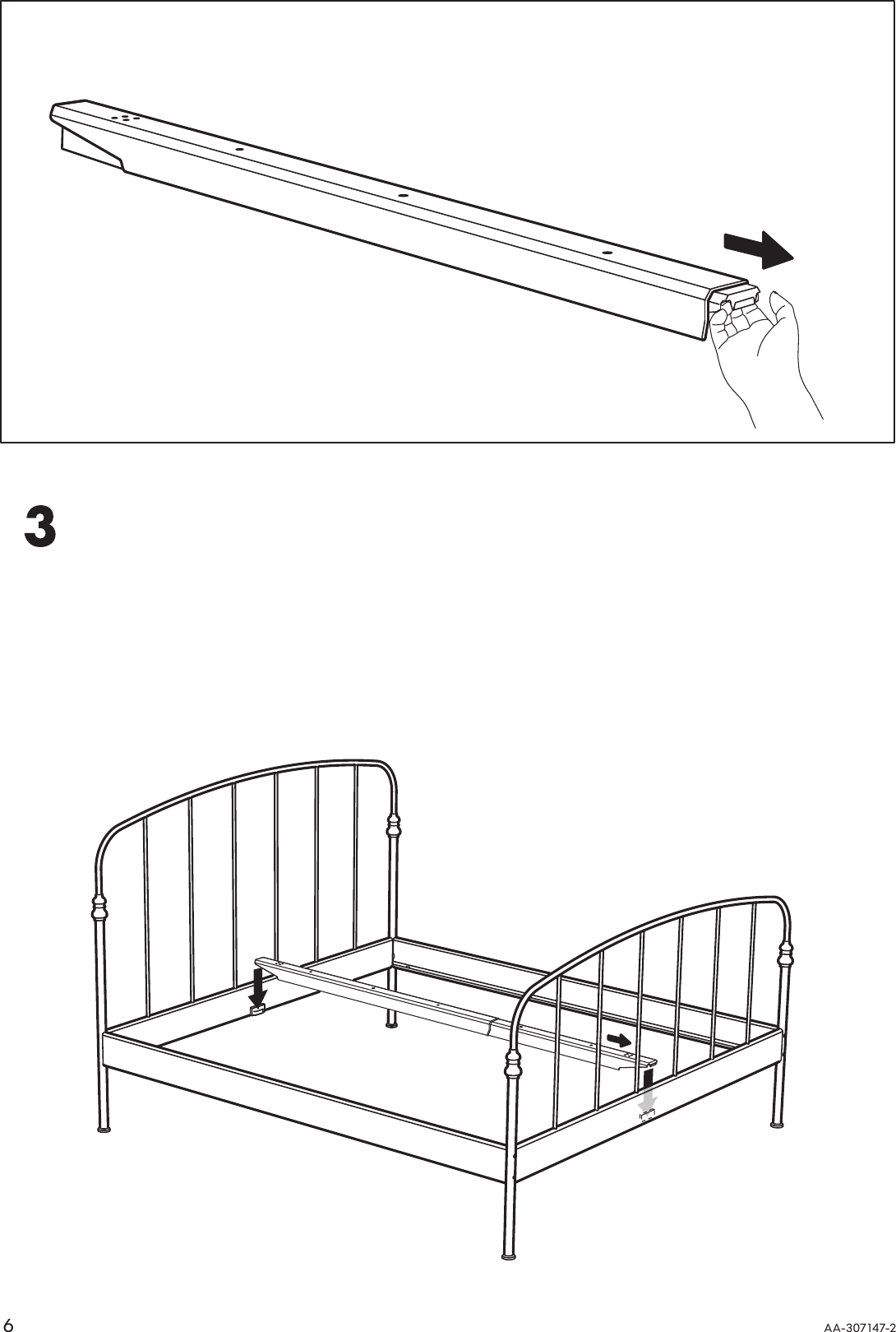 Page 6 of 8 - Ikea Ikea-Lillesand-Bed-Frame-Full-Queen-King-Assembly-Instruction