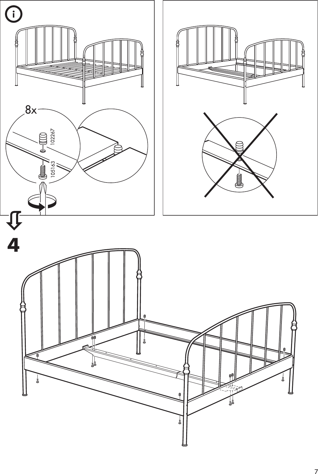 Ikea Lillesand Bed Frame Full Queen, Lillesand Bed Frame