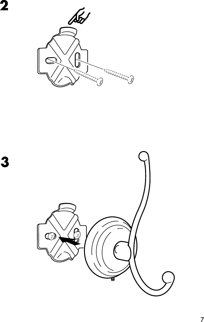 Page 7 of 8 - Ikea Ikea-Lillholmen-Hook-2Pk-Assembly-Instruction