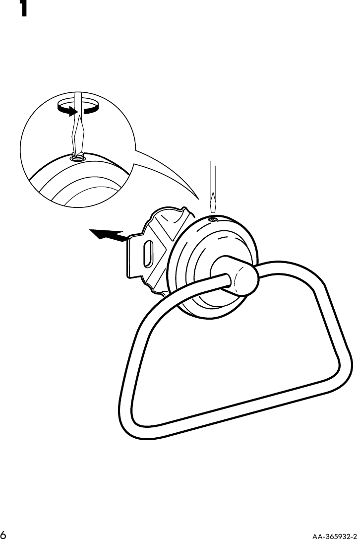 Page 6 of 8 - Ikea Ikea-Lillholmen-Towel-Holder-Assembly-Instruction
