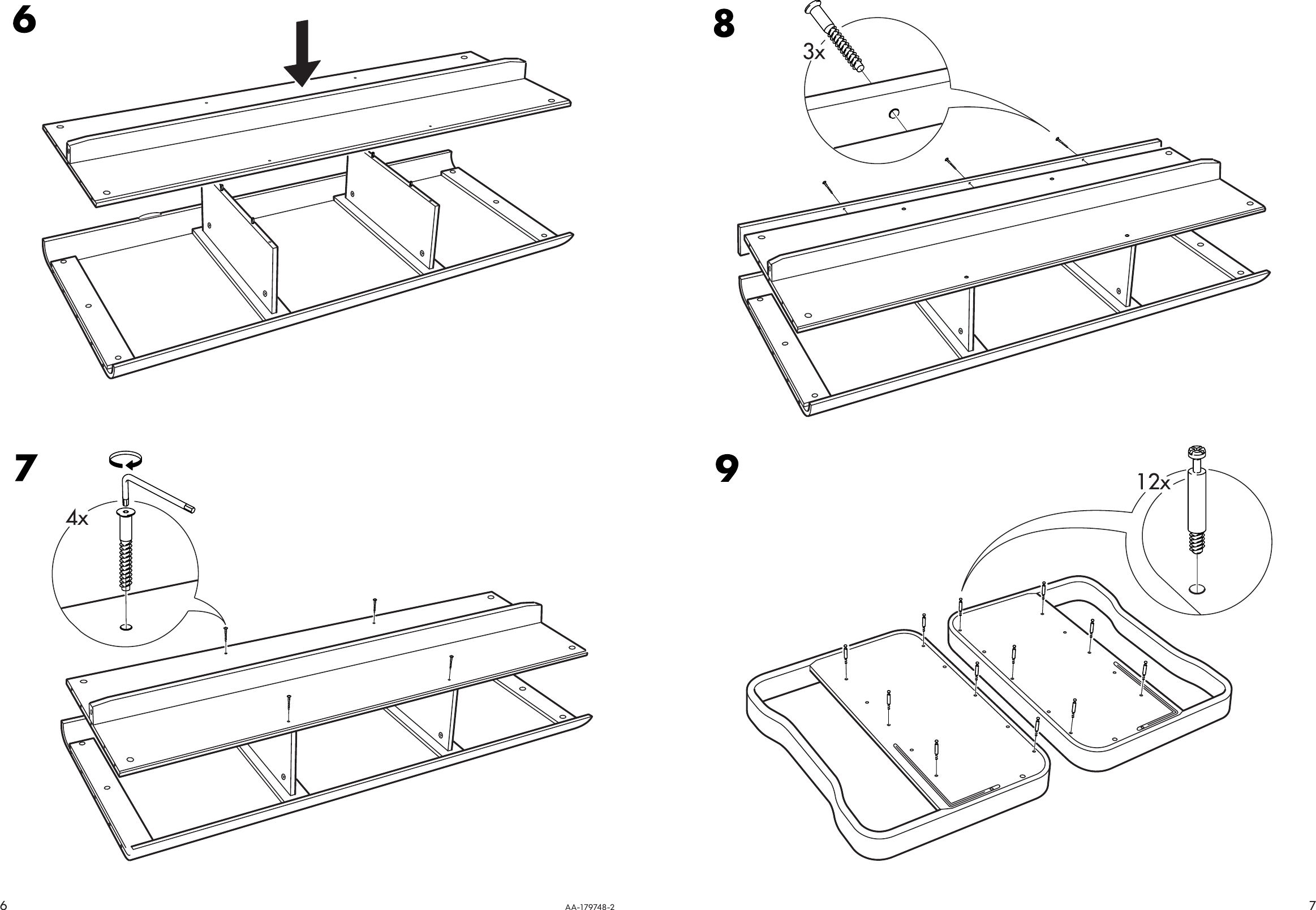 Page 6 of 6 - Ikea Ikea-Lima-Tv-Unit-59X23-5-8-Assembly-Instruction