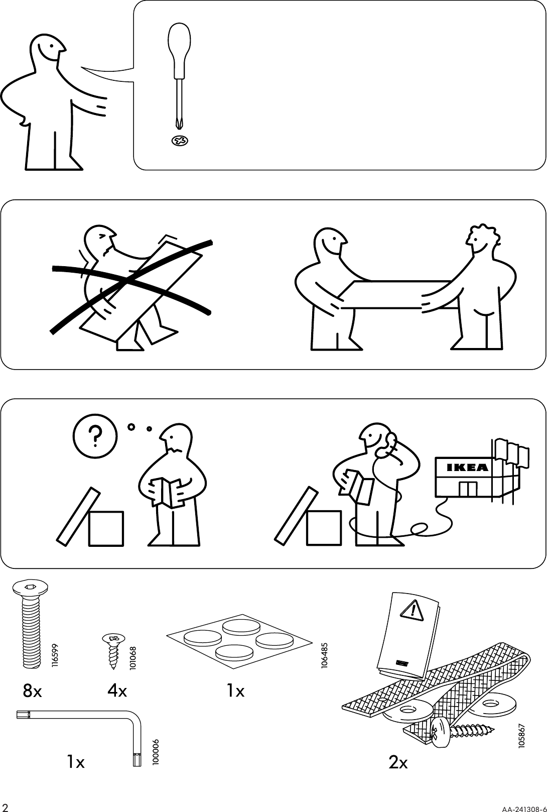 Page 2 of 8 - Ikea Ikea-Lindved-Shelving-Unit-35X71-Assembly-Instruction