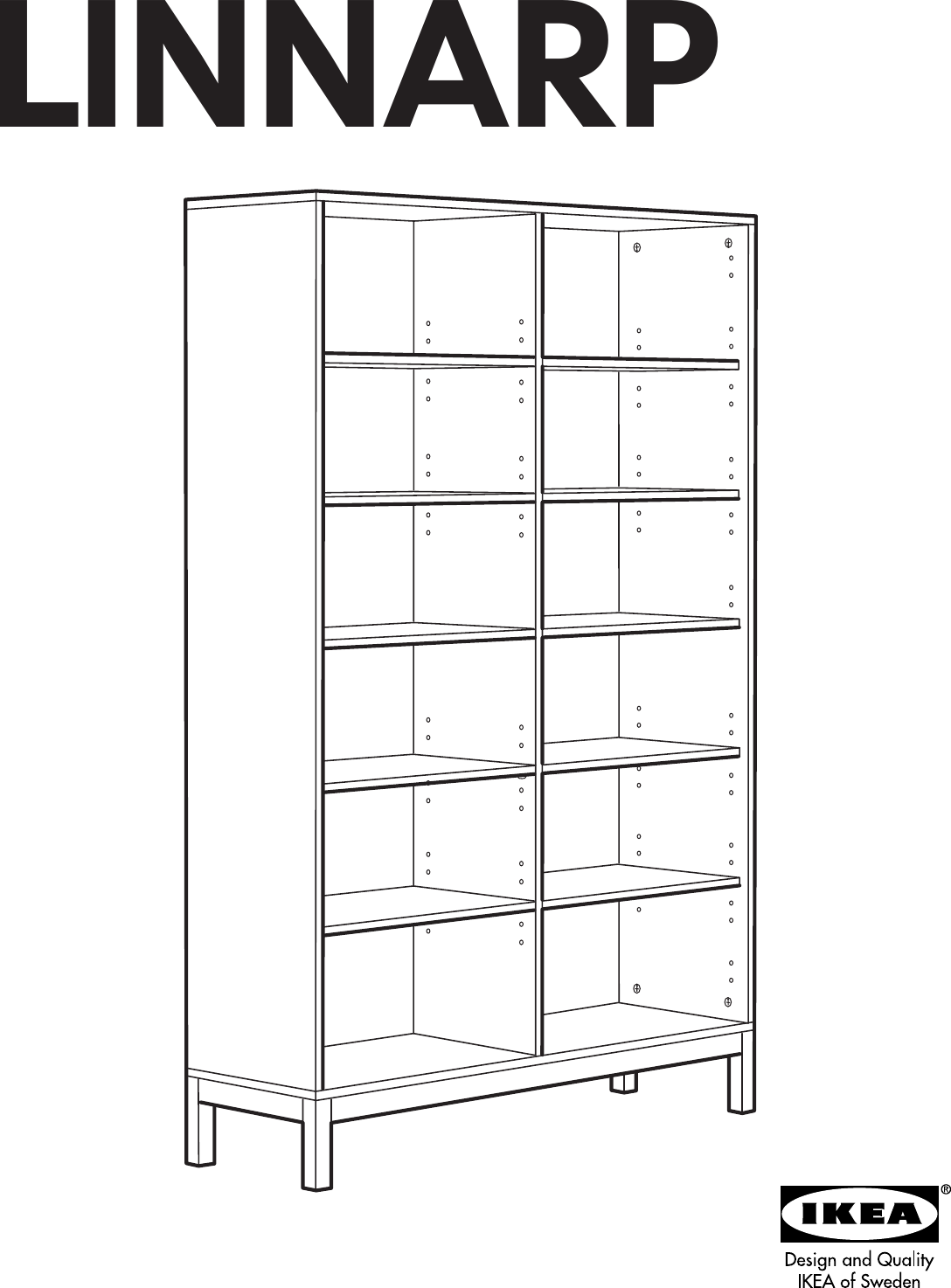Ikea Linnarp Bookcase 45 1 4X70 8 Assembly Instruction