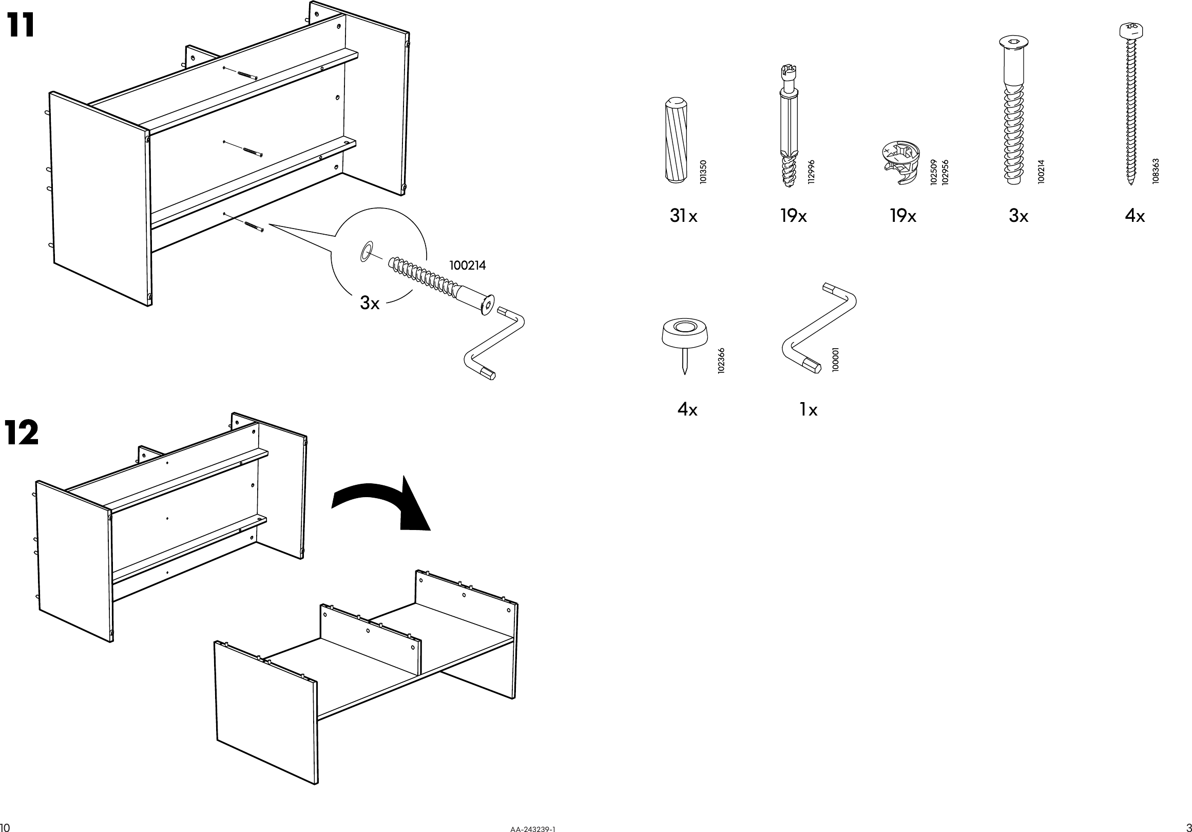 Page 3 of 6 - Ikea Ikea-Linnarp-Coffee-Table-Tv-Bench-Assembly-Instruction