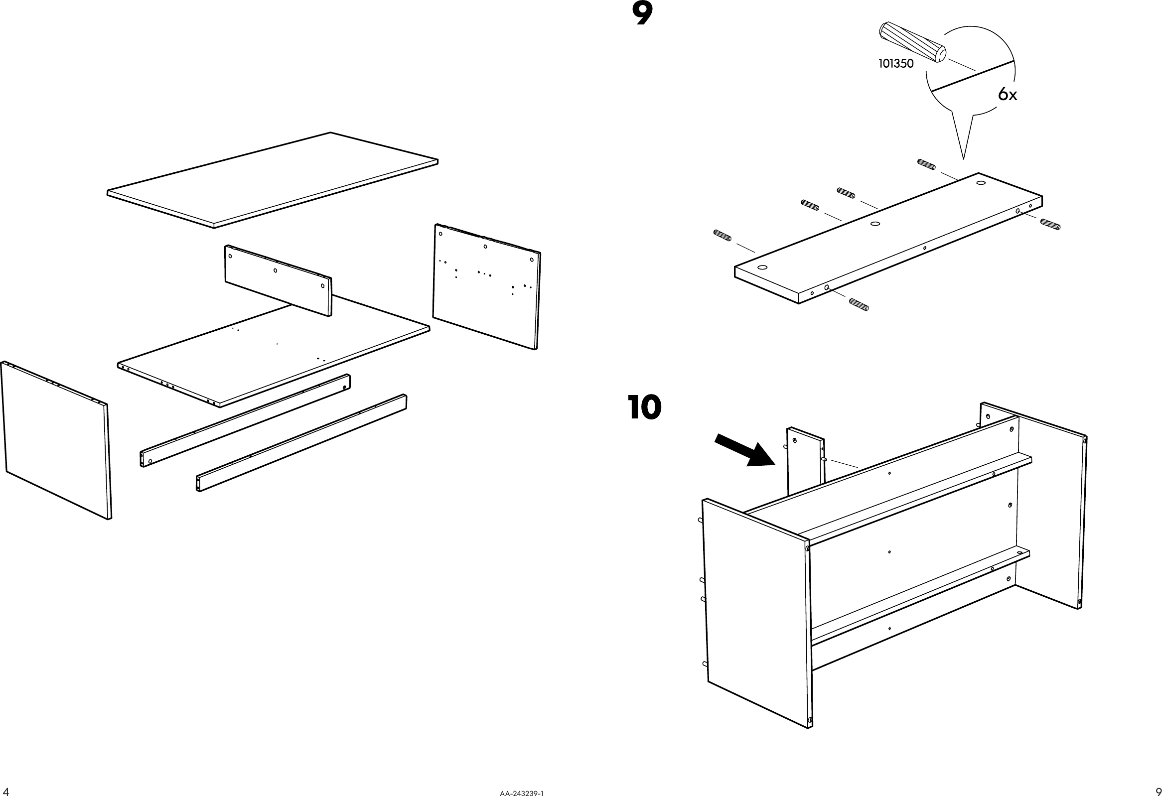 Page 4 of 6 - Ikea Ikea-Linnarp-Coffee-Table-Tv-Bench-Assembly-Instruction