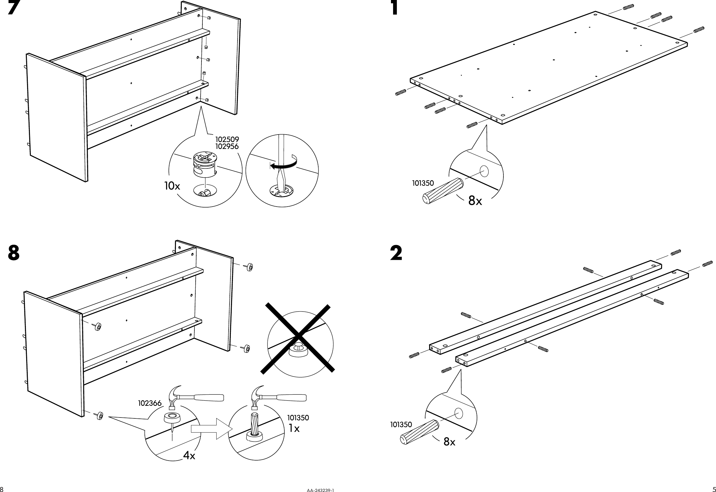 Page 5 of 6 - Ikea Ikea-Linnarp-Coffee-Table-Tv-Bench-Assembly-Instruction