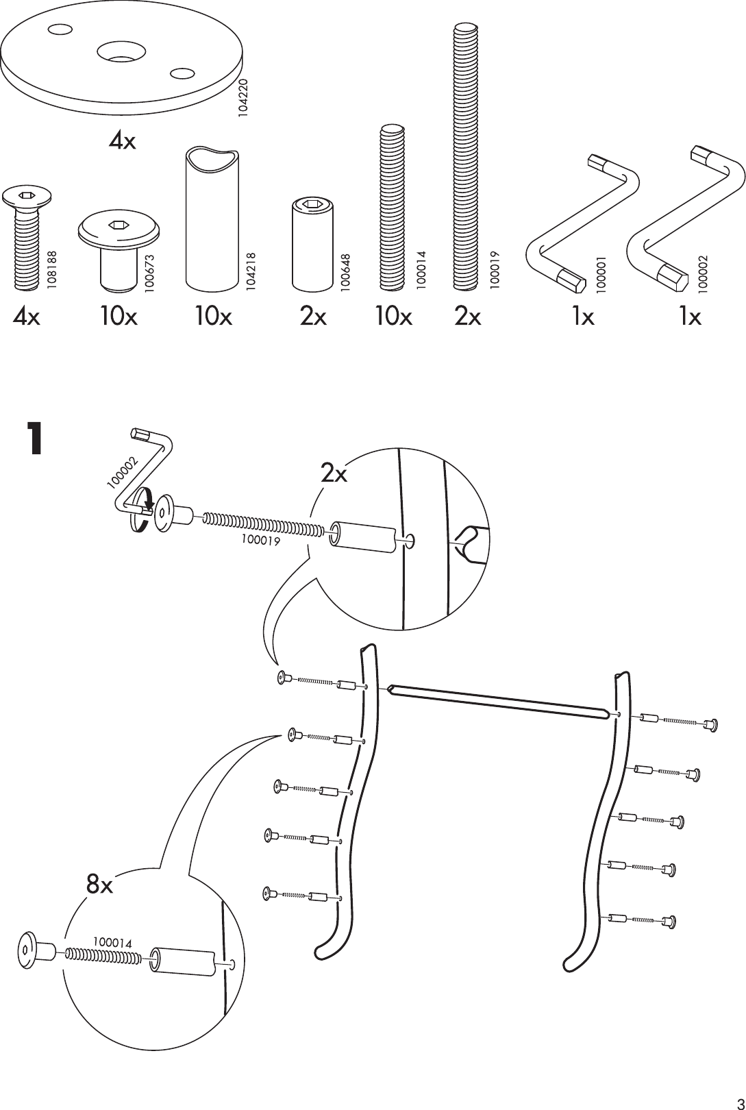 Page 3 of 4 - Ikea Ikea-Logga-Hat-Rack-37-Assembly-Instruction