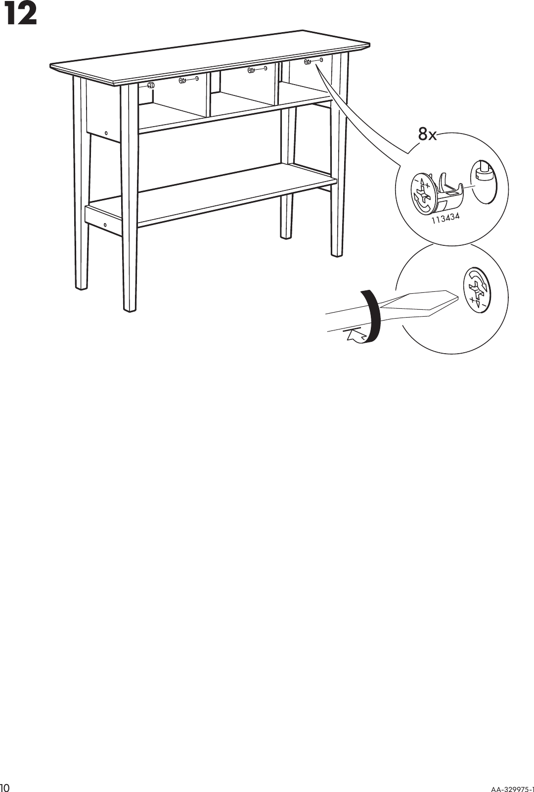 Page 10 of 12 - Ikea Ikea-Lyckhem-Occational-Table-Assembly-Instruction