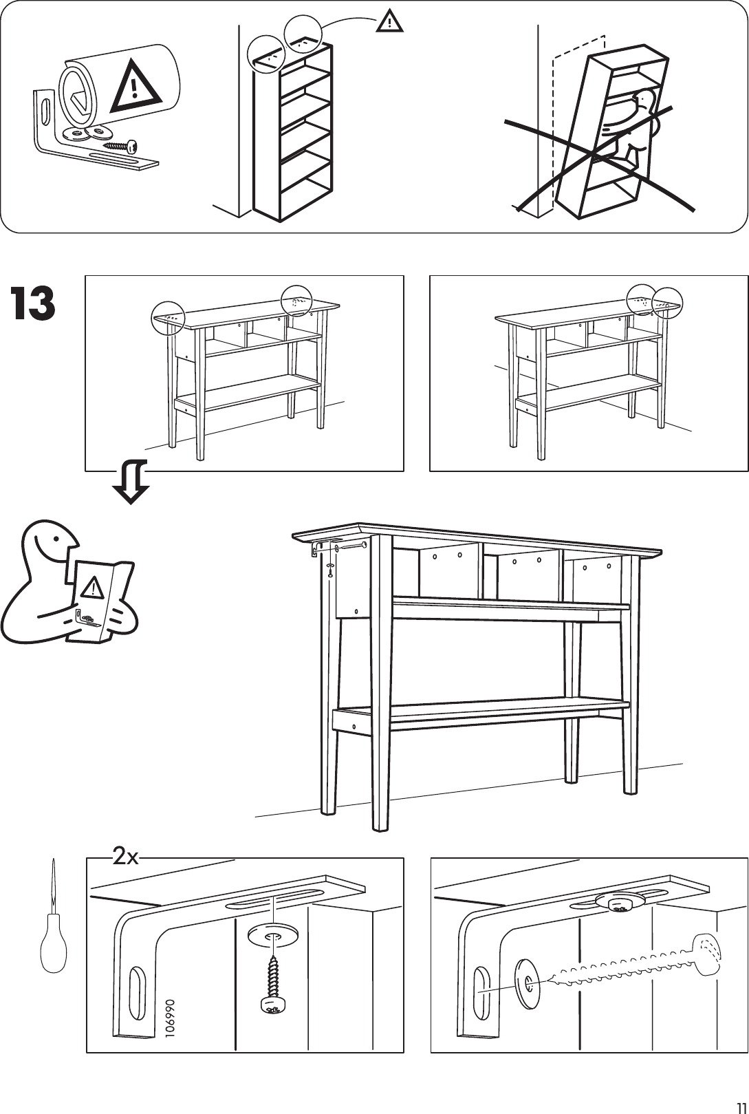 Page 11 of 12 - Ikea Ikea-Lyckhem-Occational-Table-Assembly-Instruction