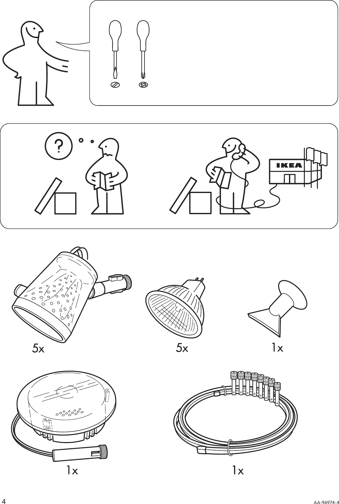 Page 4 of 12 - Ikea Ikea-Magnesium-Spotlight-System-Assembly-Instruction