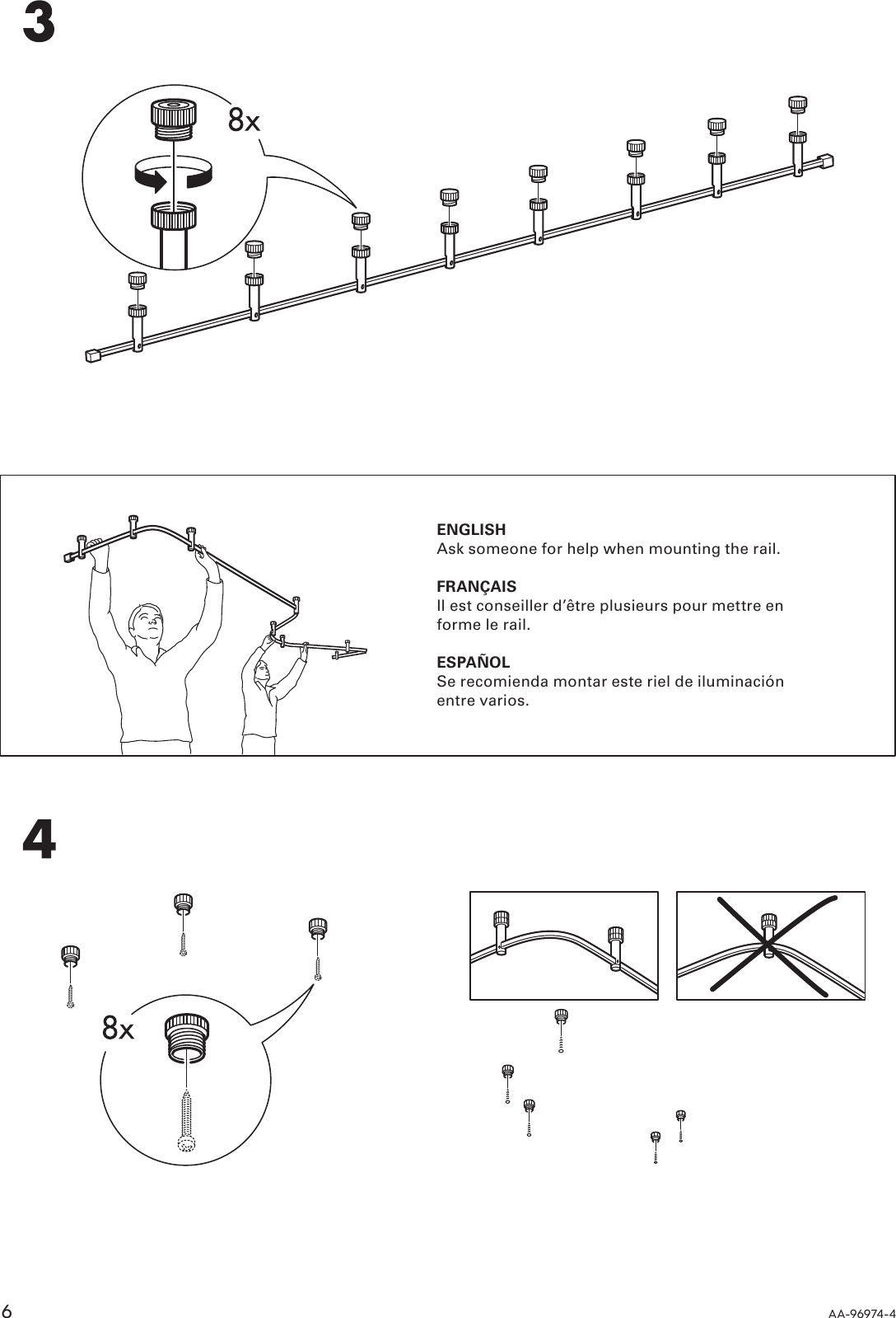 Page 6 of 12 - Ikea Ikea-Magnesium-Spotlight-System-Assembly-Instruction