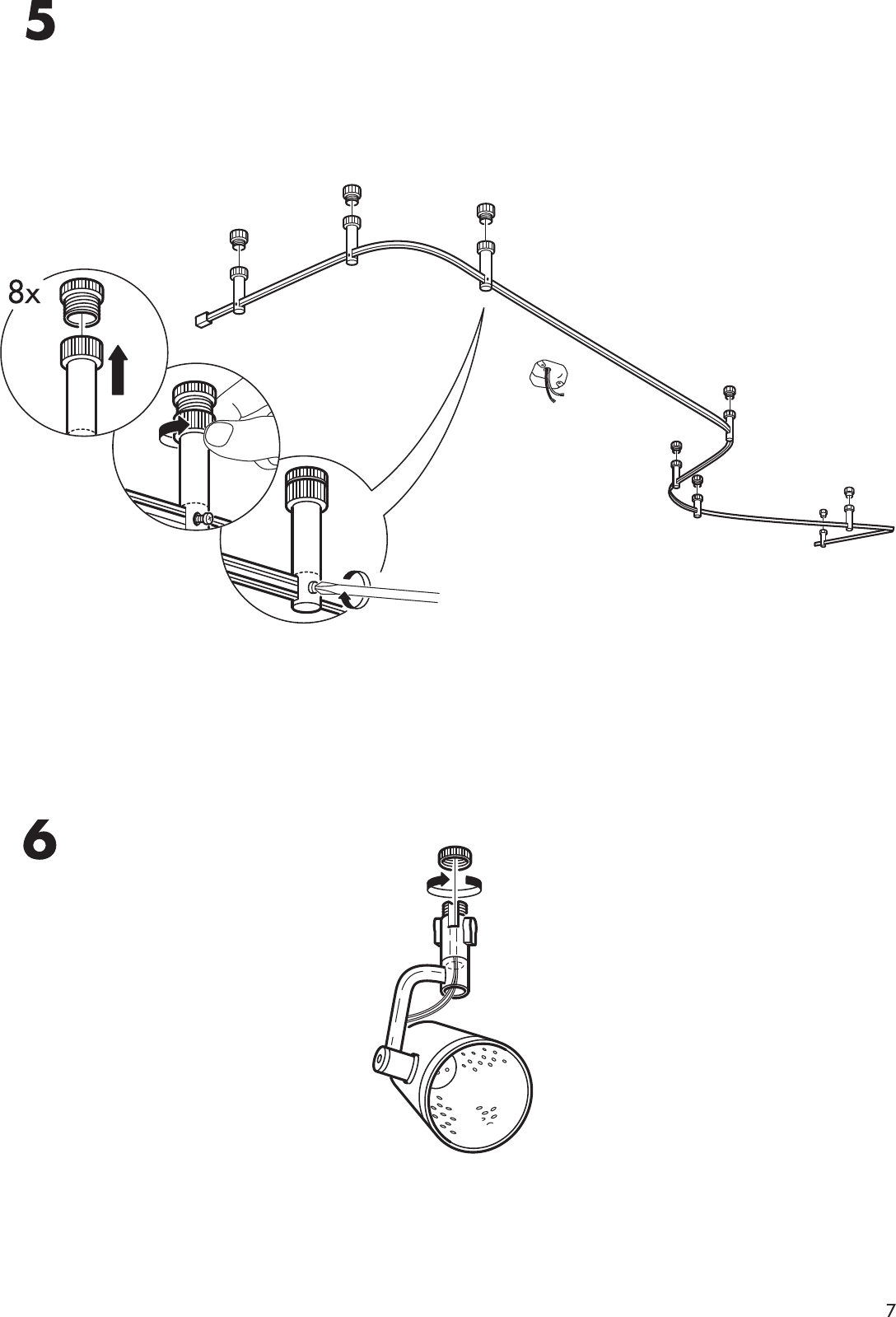 Page 7 of 12 - Ikea Ikea-Magnesium-Spotlight-System-Assembly-Instruction