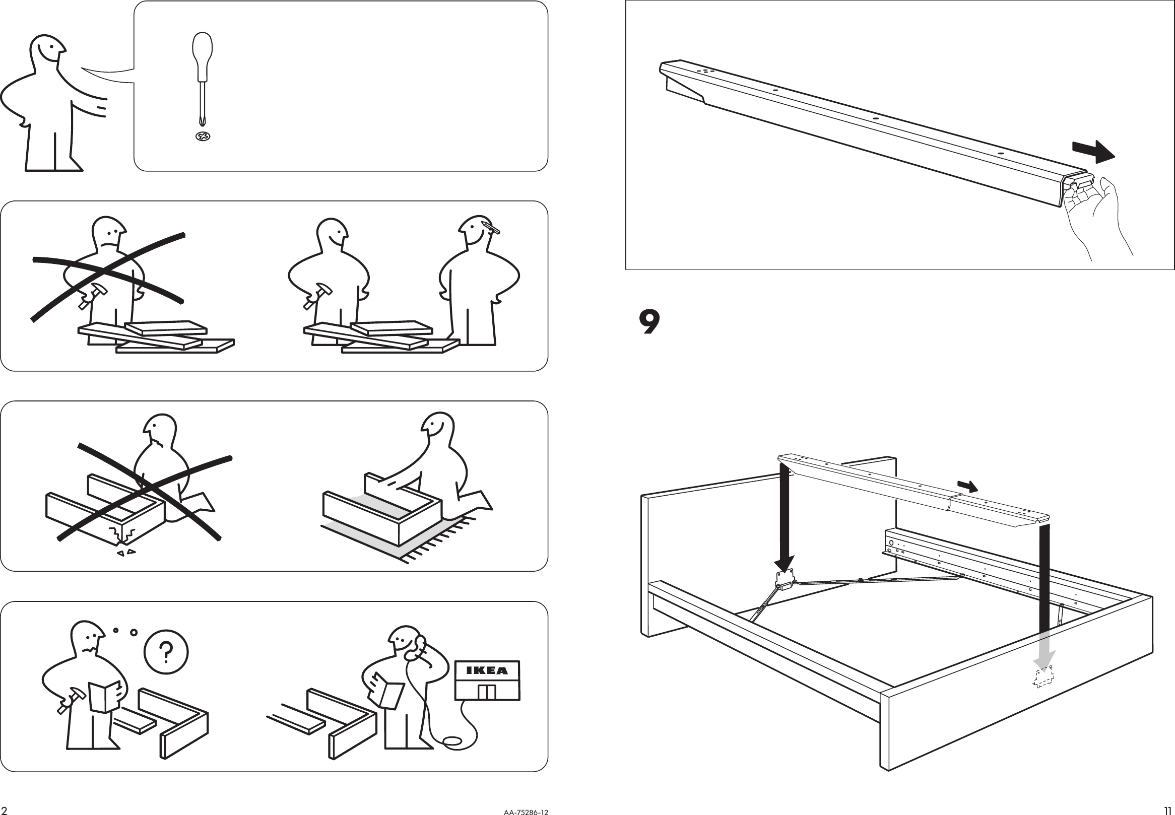 Ikea Malm Double Bed Assembly Instructions Hanaposy