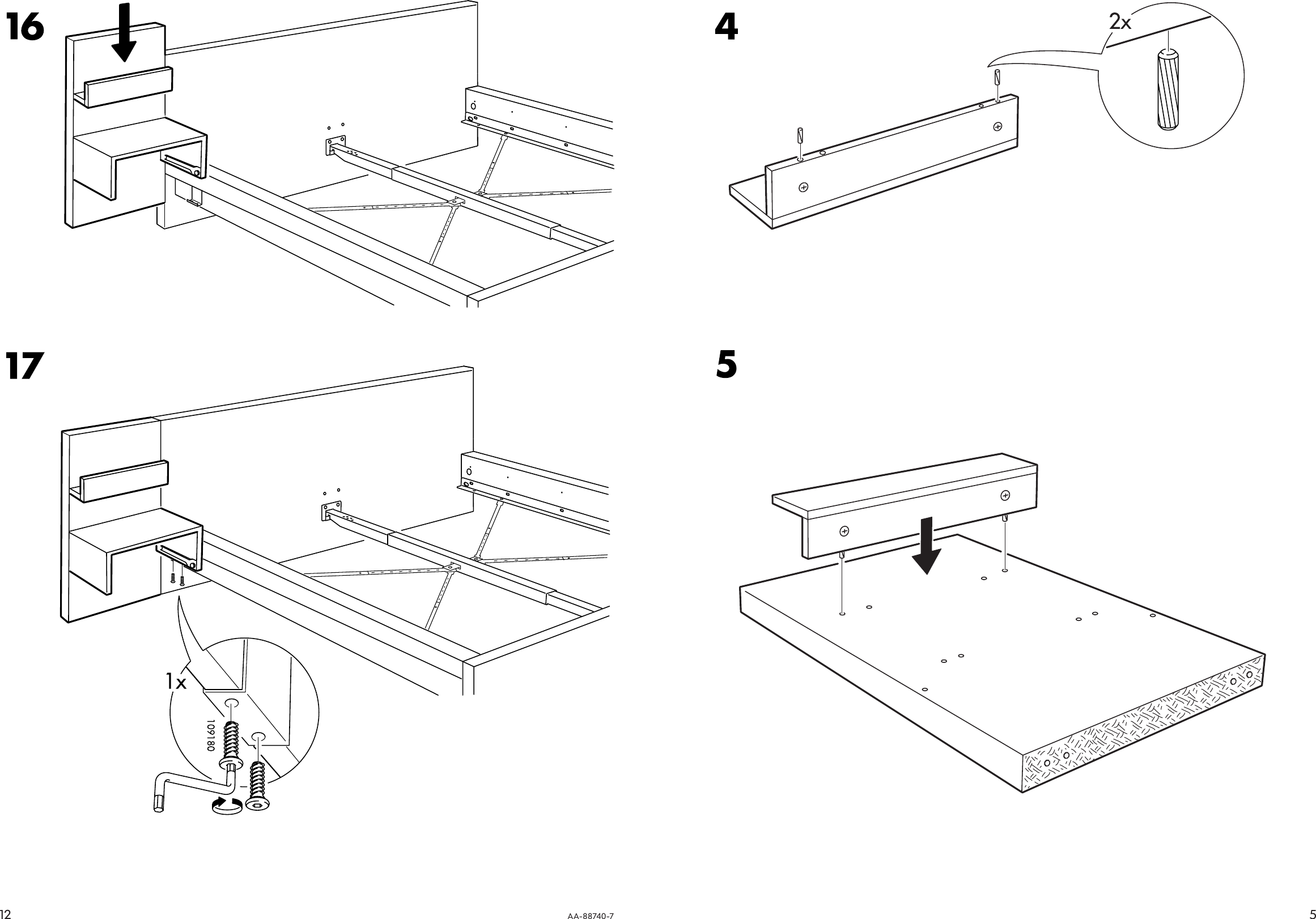 Page 5 of 8 - Ikea Ikea-Malm-Bedside-Table-20X16-Assembly-Instruction