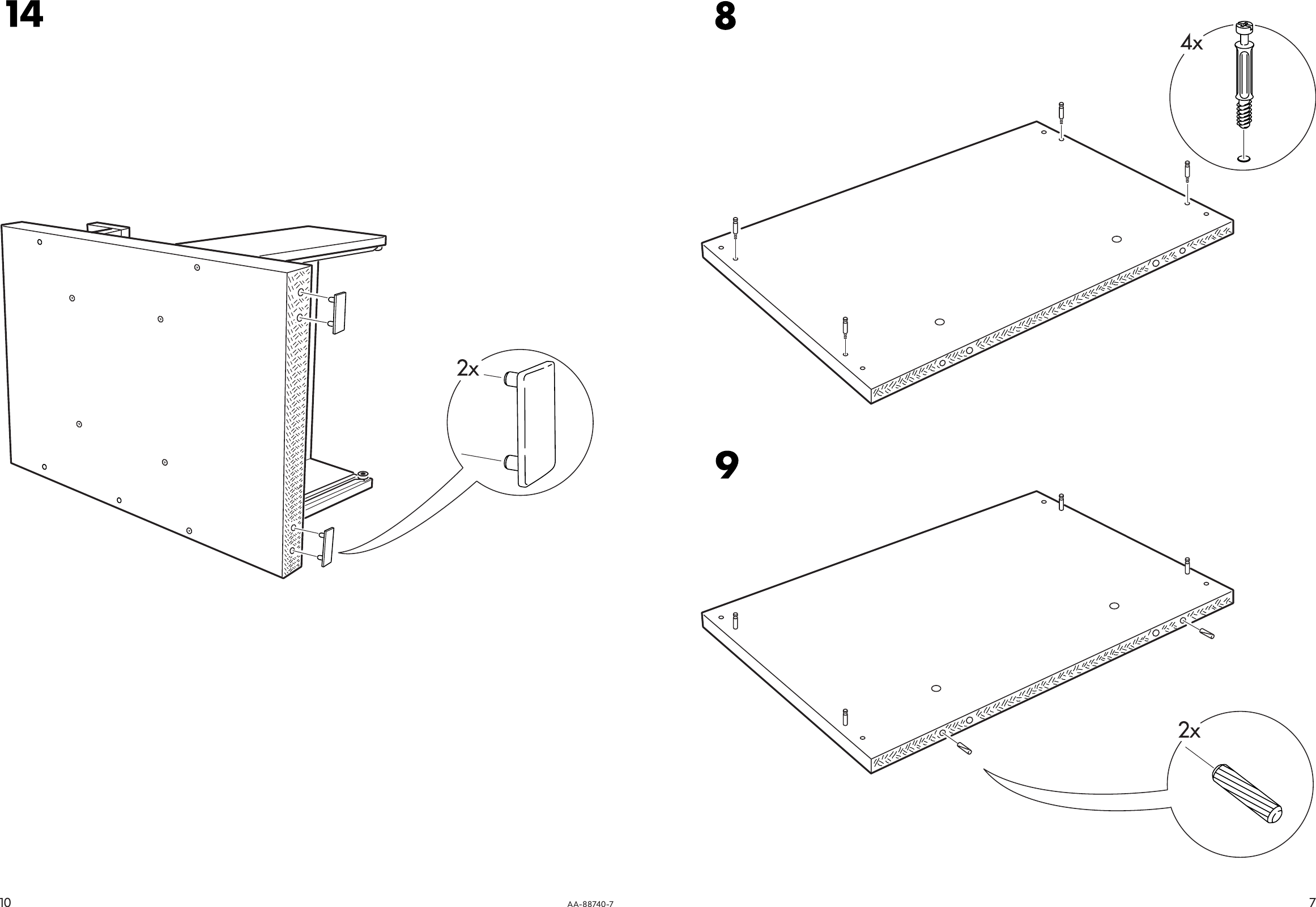 Page 7 of 8 - Ikea Ikea-Malm-Bedside-Table-20X16-Assembly-Instruction
