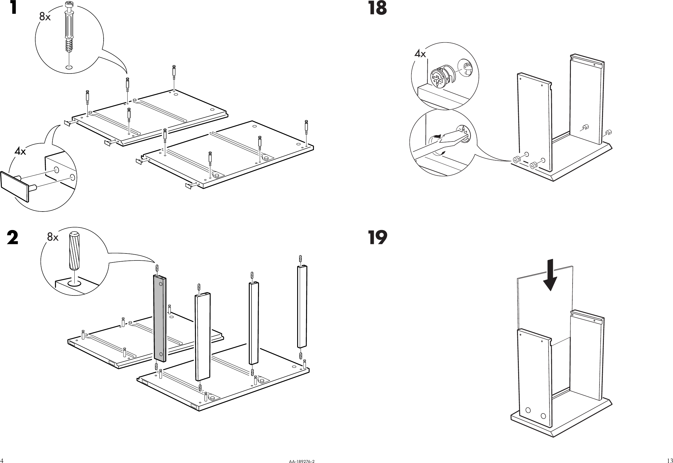 Page 4 of 8 - Ikea Ikea-Malm-Chest-W-2Drawers-16X22-Assembly-Instruction