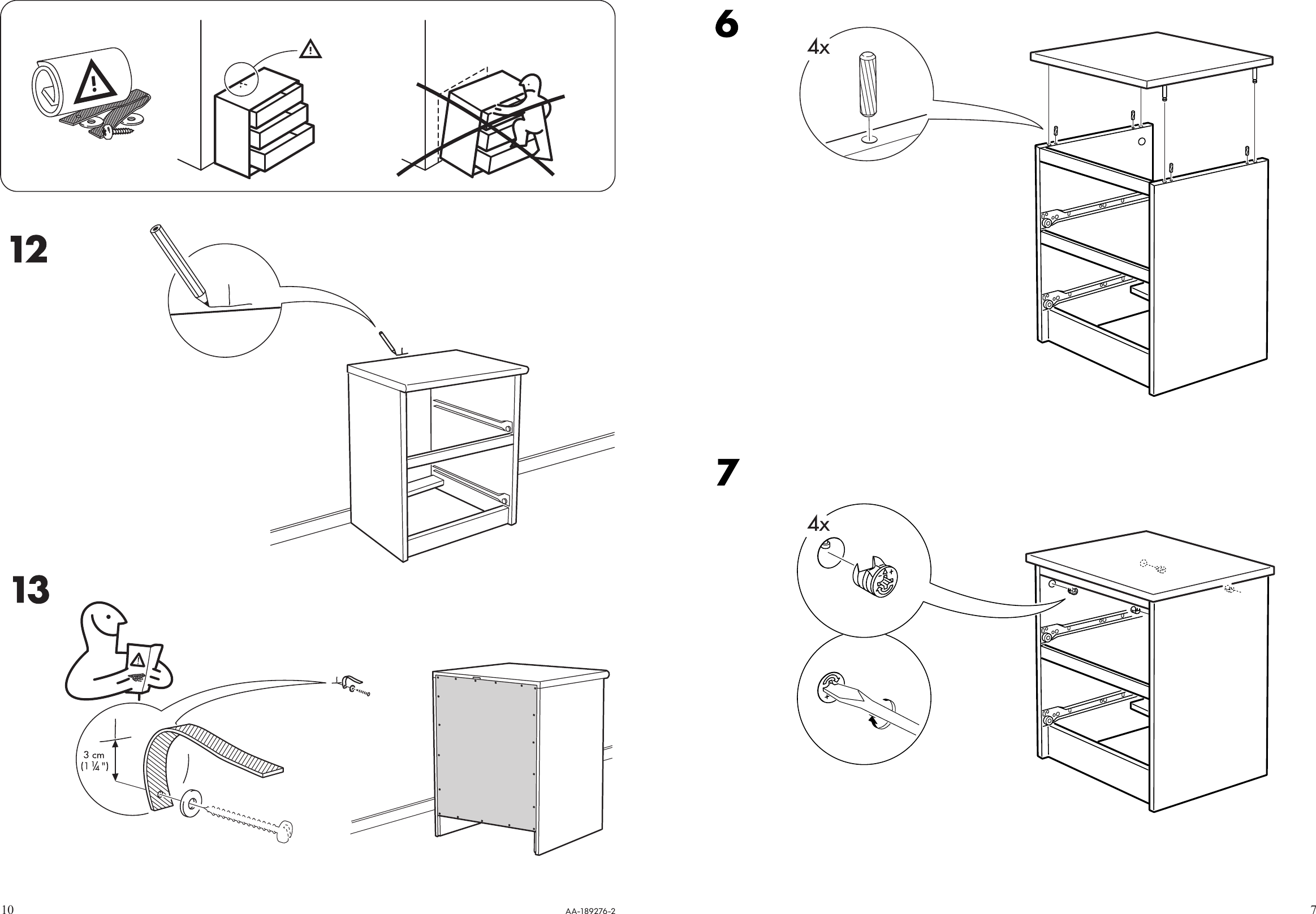 Ikea Malm Chest W 2Drawers 16X22 Assembly Instruction