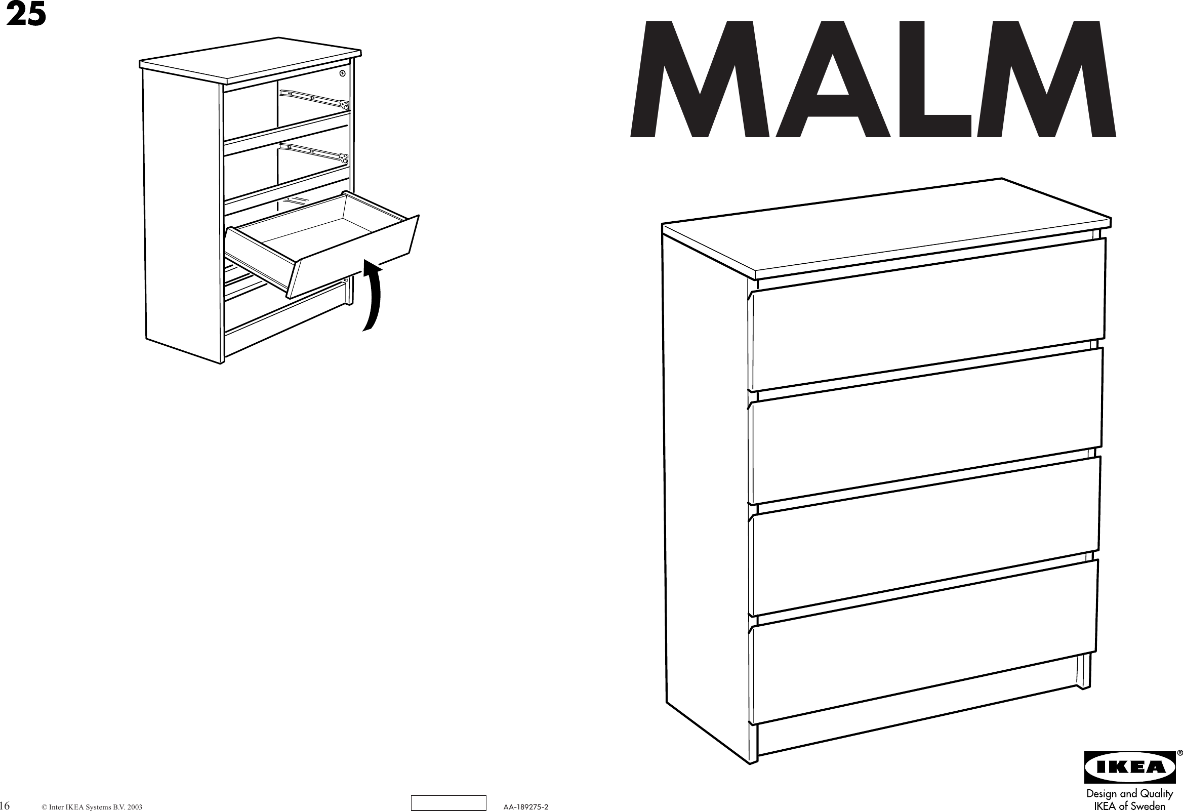 Ikea Malm Chest W 4drawers 32x40, Malm 6 Drawer Dresser Assembly Instructions