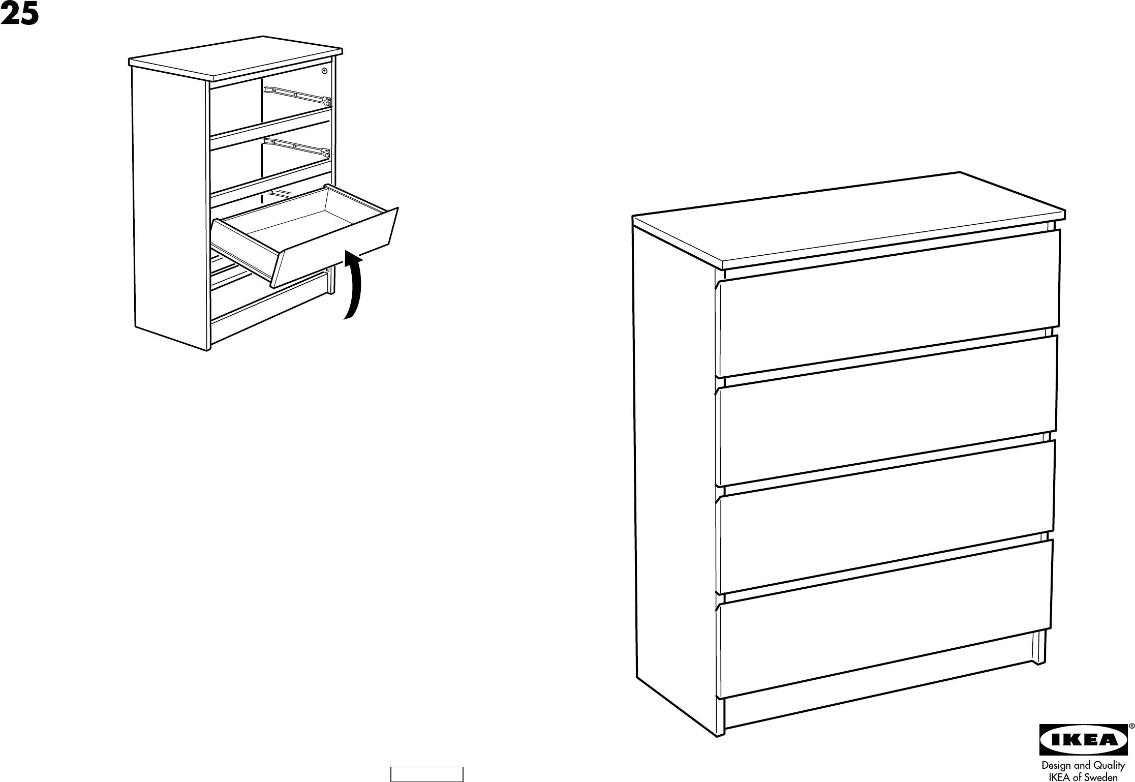 Ikea Malm Chest W 4Drawers 32X40 Assembly Instruction