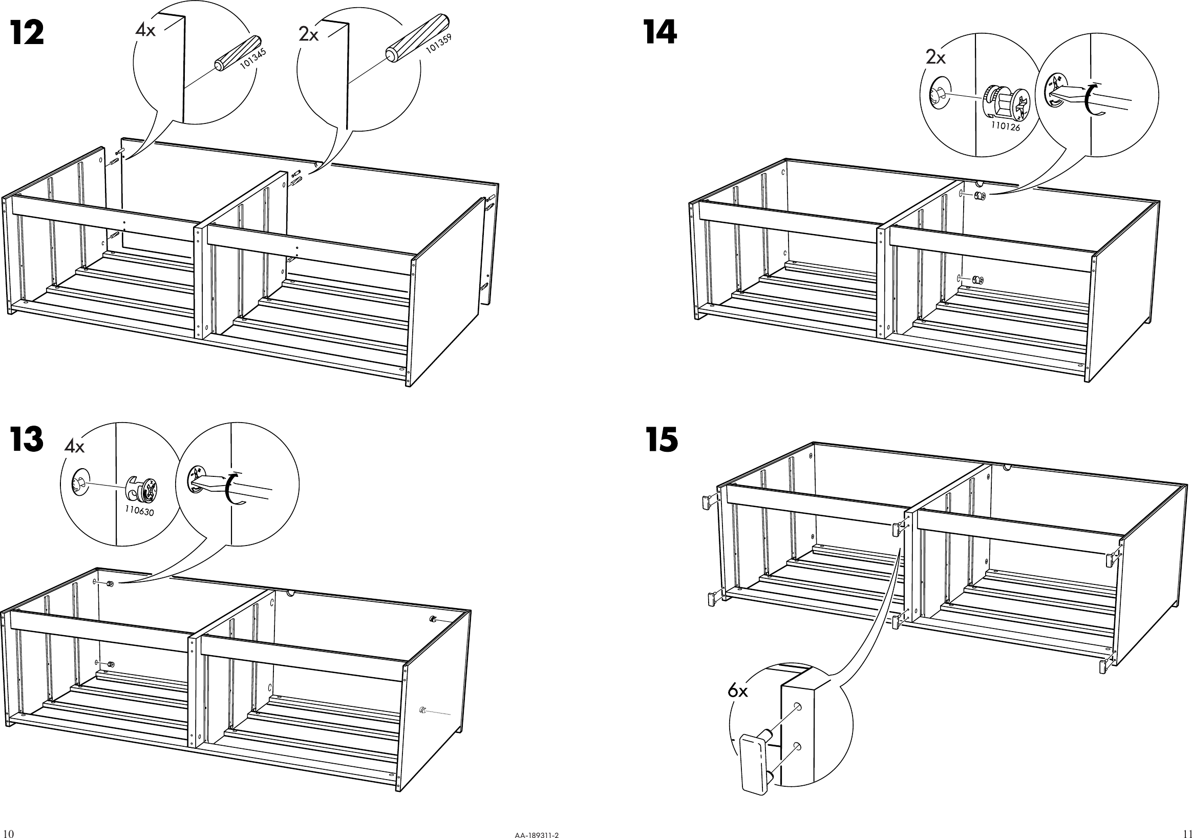 Page 10 of 10 - Ikea Ikea-Malm-Double-Chest-W-6Drawers-63X31-Assembly-Instruction