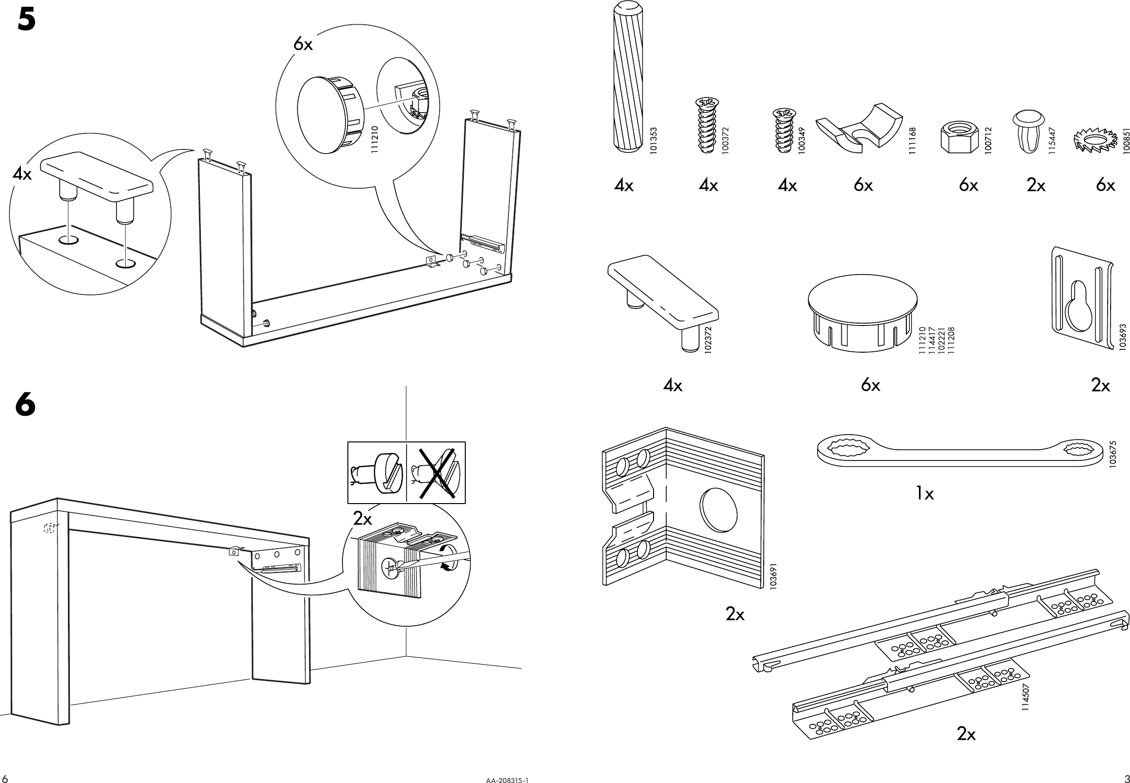 Page 3 of 4 - Ikea Ikea-Malm-Dressing-Table-75X17-Assembly-Instruction