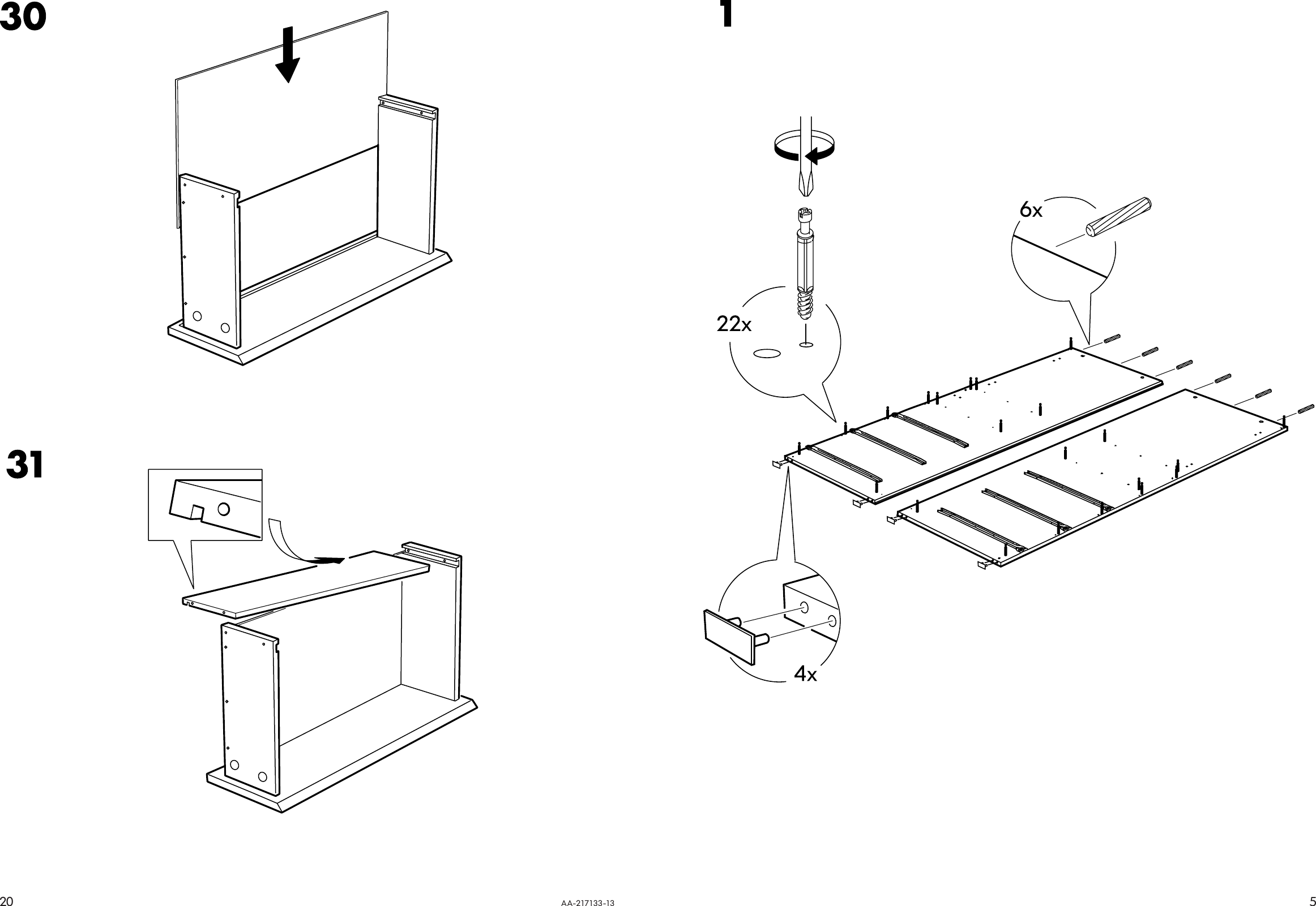 Page 5 of 12 - Ikea Ikea-Malm-Tv-Storage-Unit-37X65-Assembly-Instruction