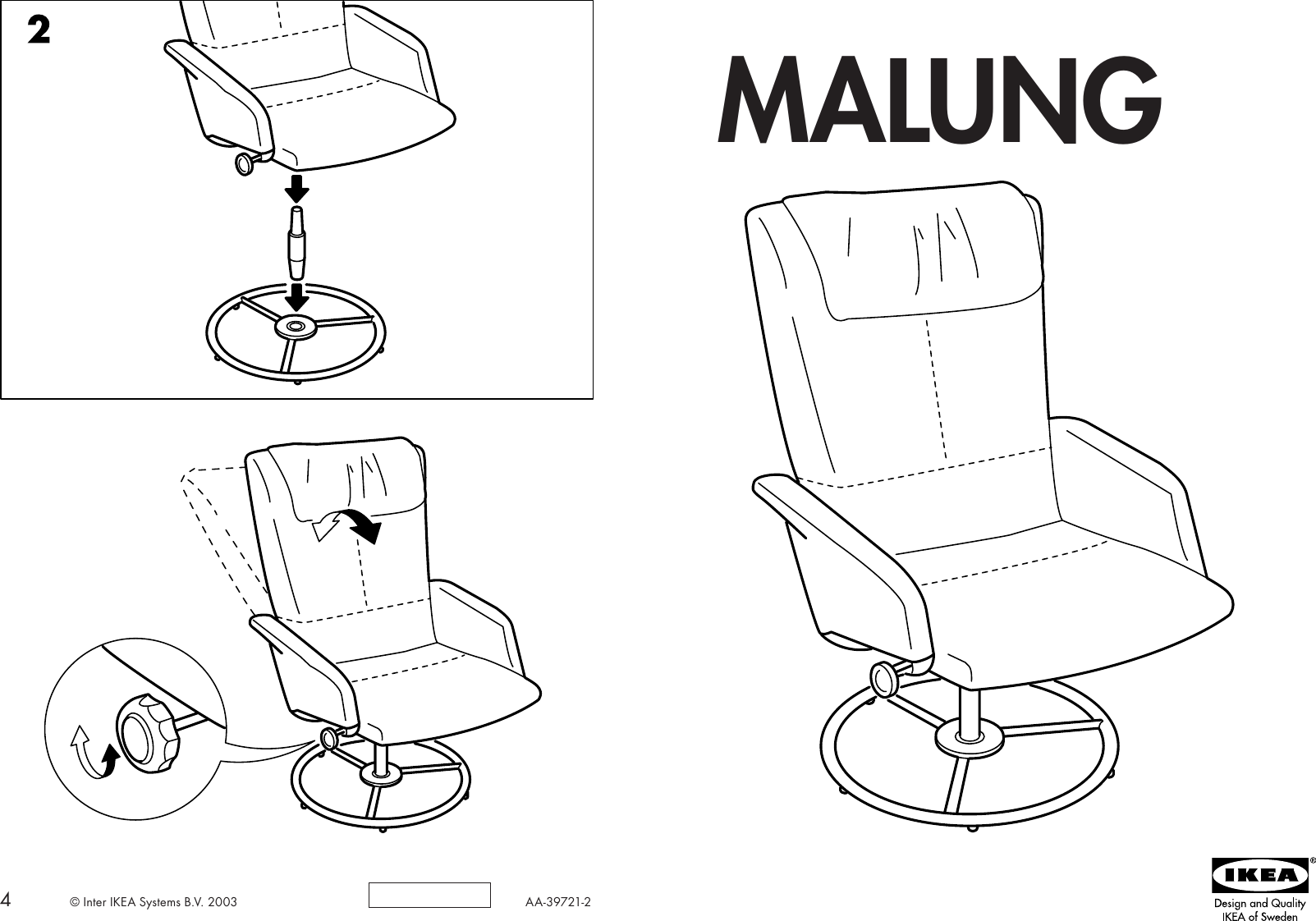 Page 1 of 2 - Ikea Ikea-Malung-Swivel-Chair-Assembly-Instruction-7  Ikea-malung-swivel-chair-assembly-instruction