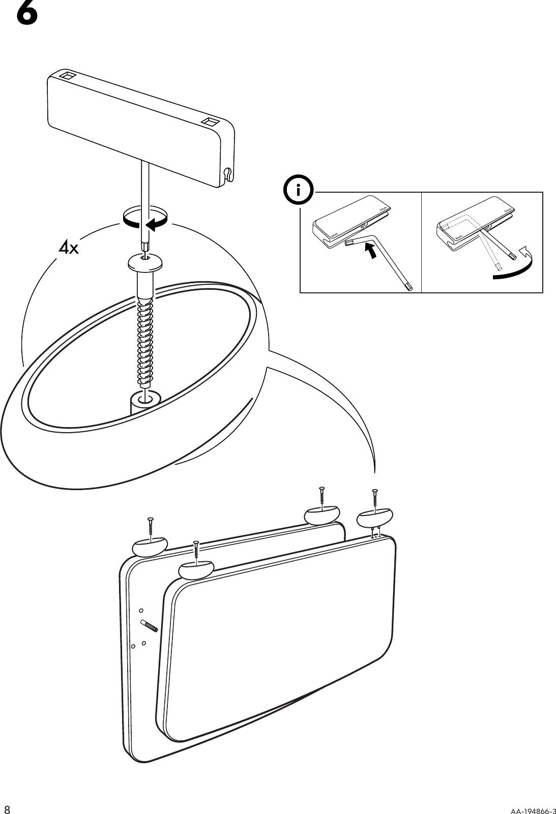 Page 8 of 12 - Ikea Ikea-Mammut-Bed-Frame-27-1-2X63-Assembly-Instruction