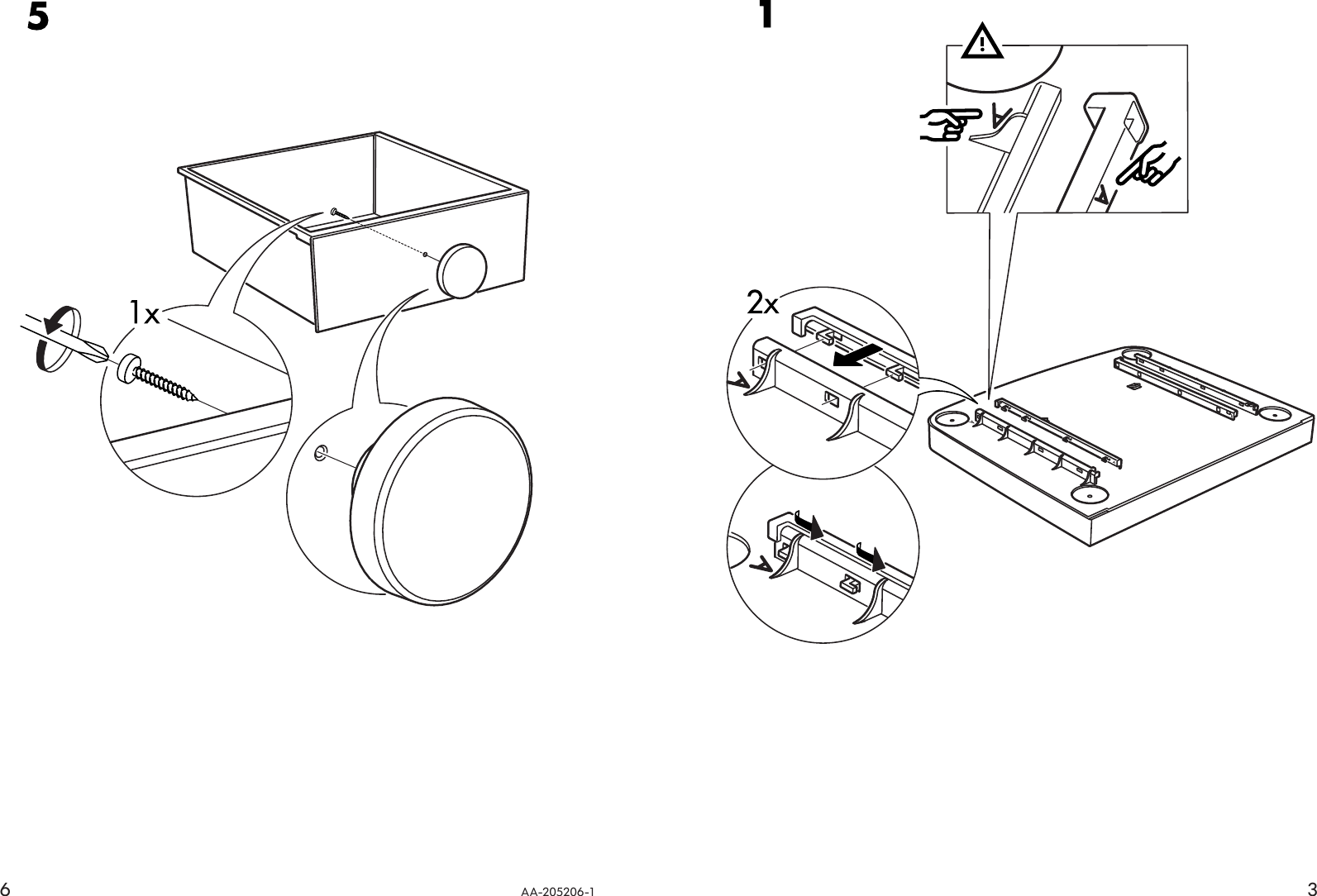 Page 3 of 4 - Ikea Ikea-Mammut-Bedside-Table-Assembly-Instruction