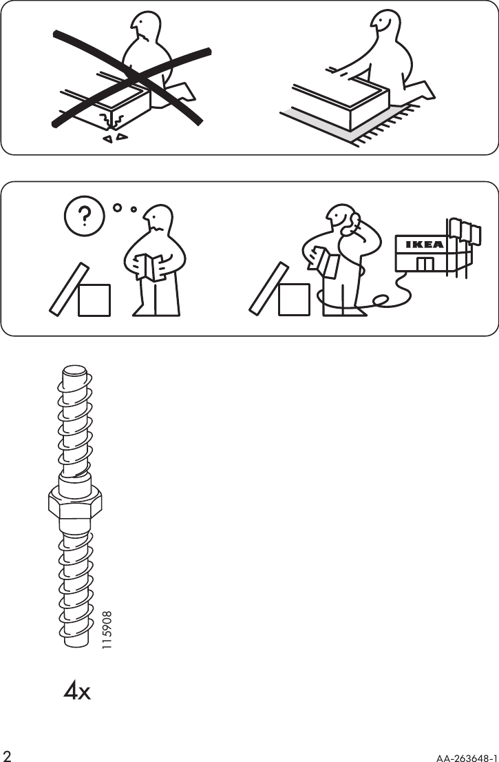 Page 2 of 4 - Ikea Ikea-Mammut-Child-Table-Assembly-Instruction