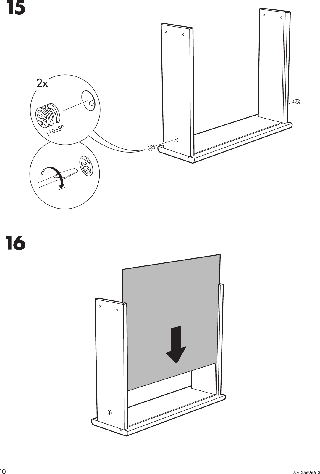 Page 10 of 12 - Ikea Ikea-Mandal-Bedside-Table-18X19-Assembly-Instruction