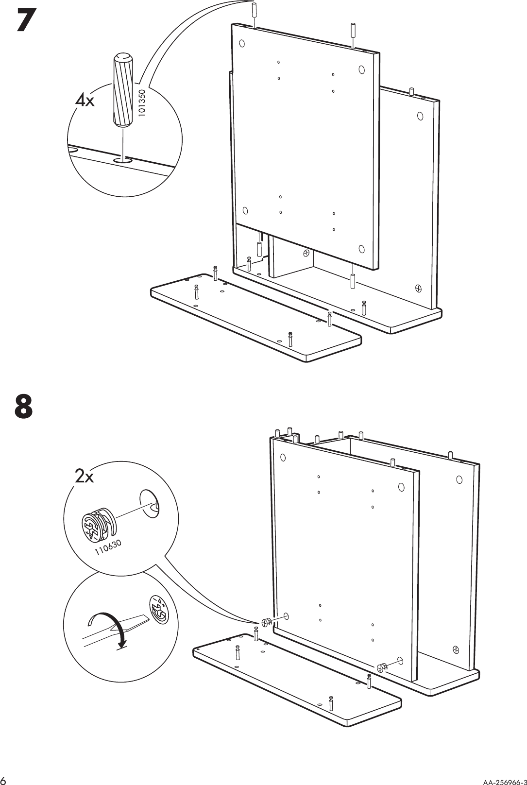 Page 6 of 12 - Ikea Ikea-Mandal-Bedside-Table-18X19-Assembly-Instruction