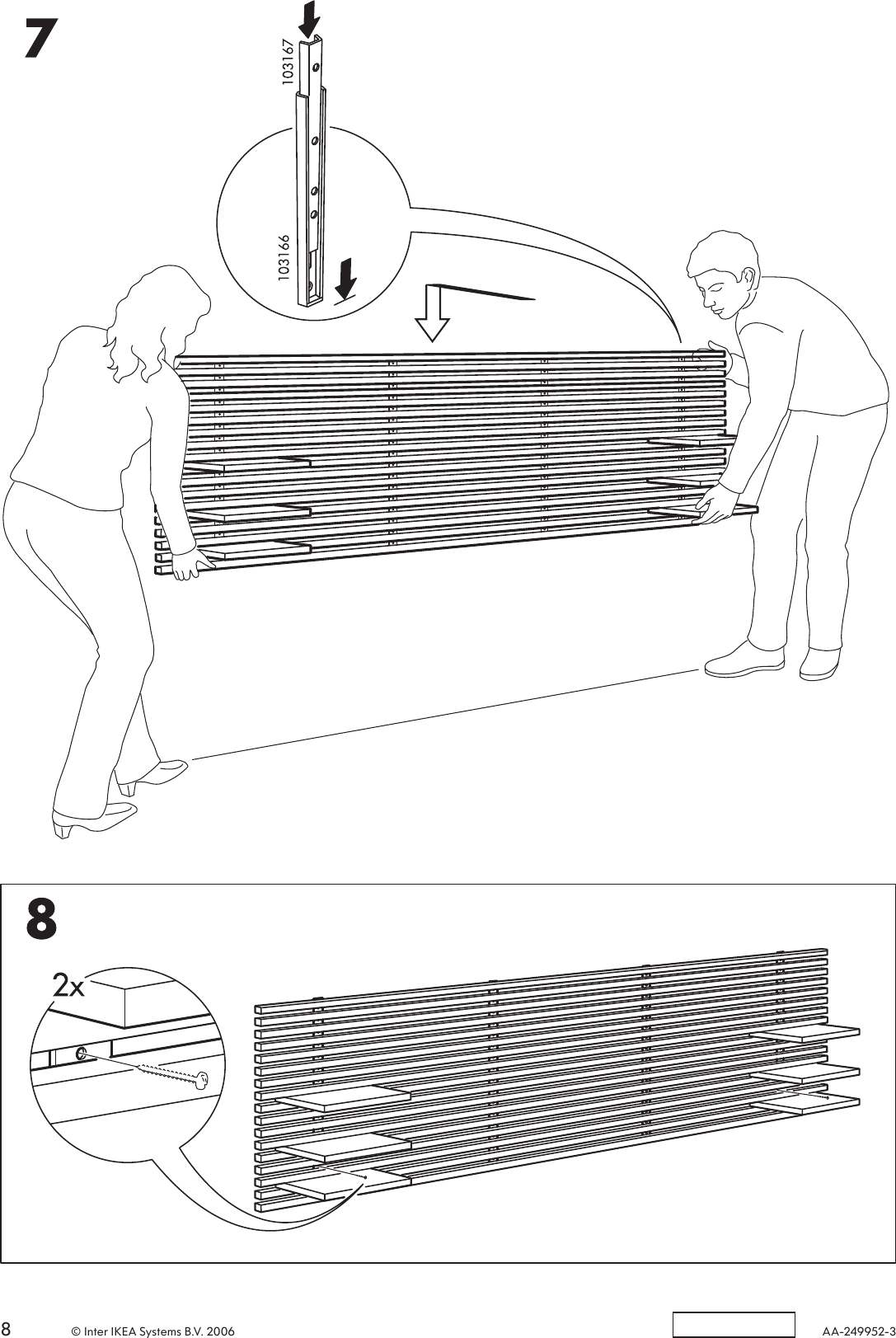 Page 8 of 8 - Ikea Ikea-Mandal-Headboard-94-1-2-Assembly-Instruction