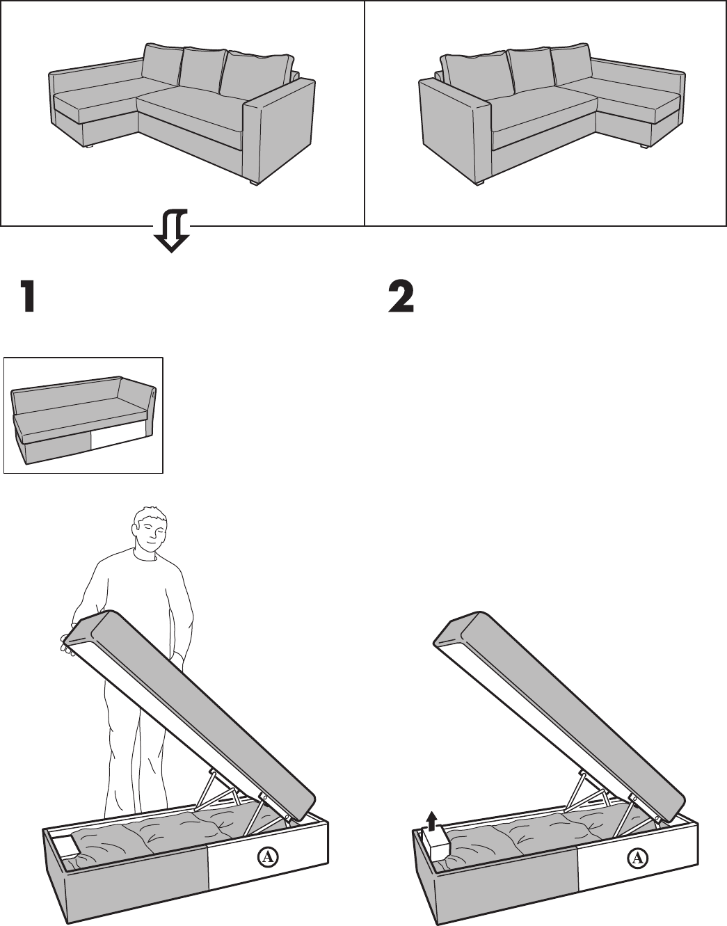 сборка дивана бединге икеа инструкция